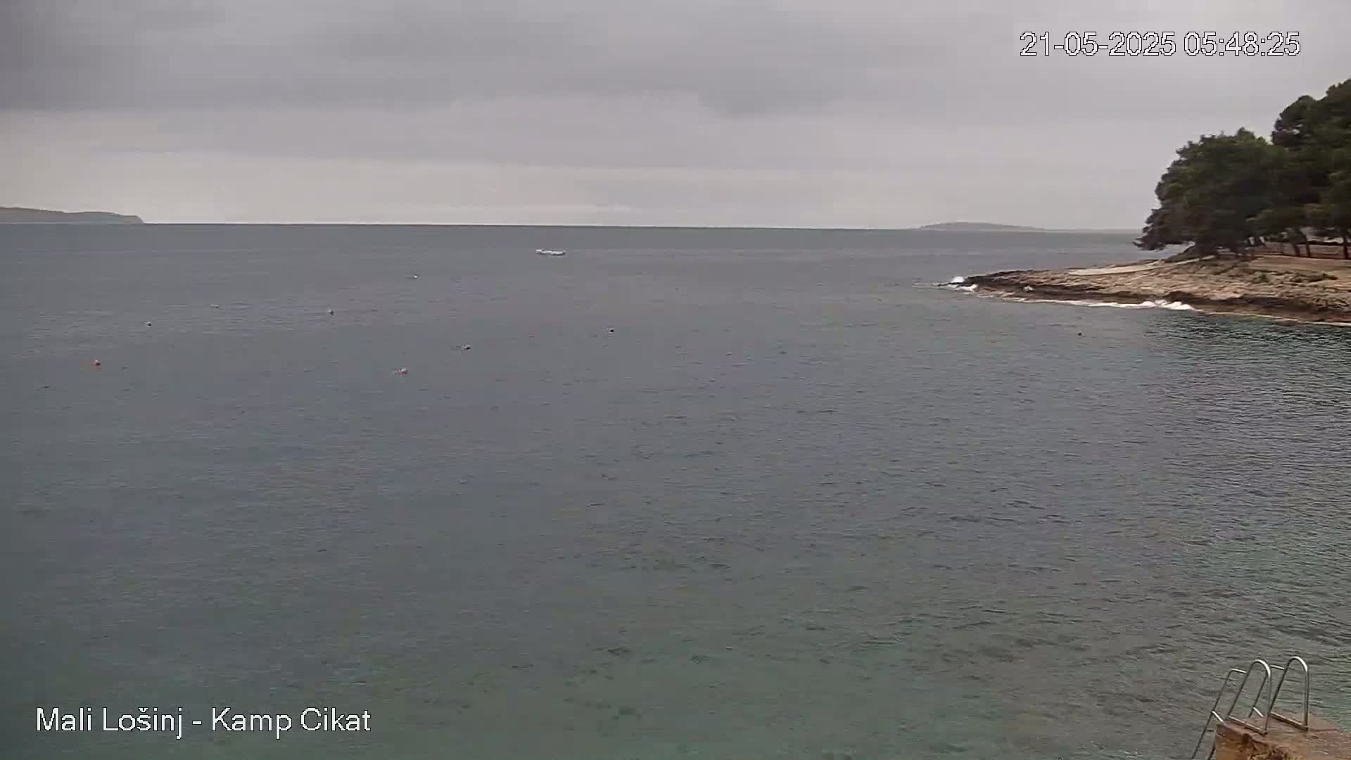  Otok Losinj Island, Camp Čikat Camping Live Cam - Cikat,  Mali Lošinj,  Primorje-Gorski Kotar, Croatia
