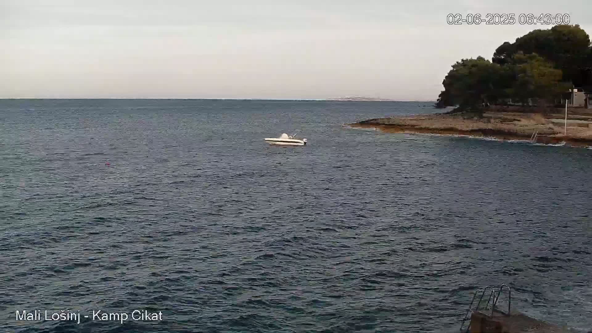 Otok Losinj Island, Camp Čikat Camping Live Cam - Cikat,  Mali Lošinj,  Primorje-Gorski Kotar, Croatia