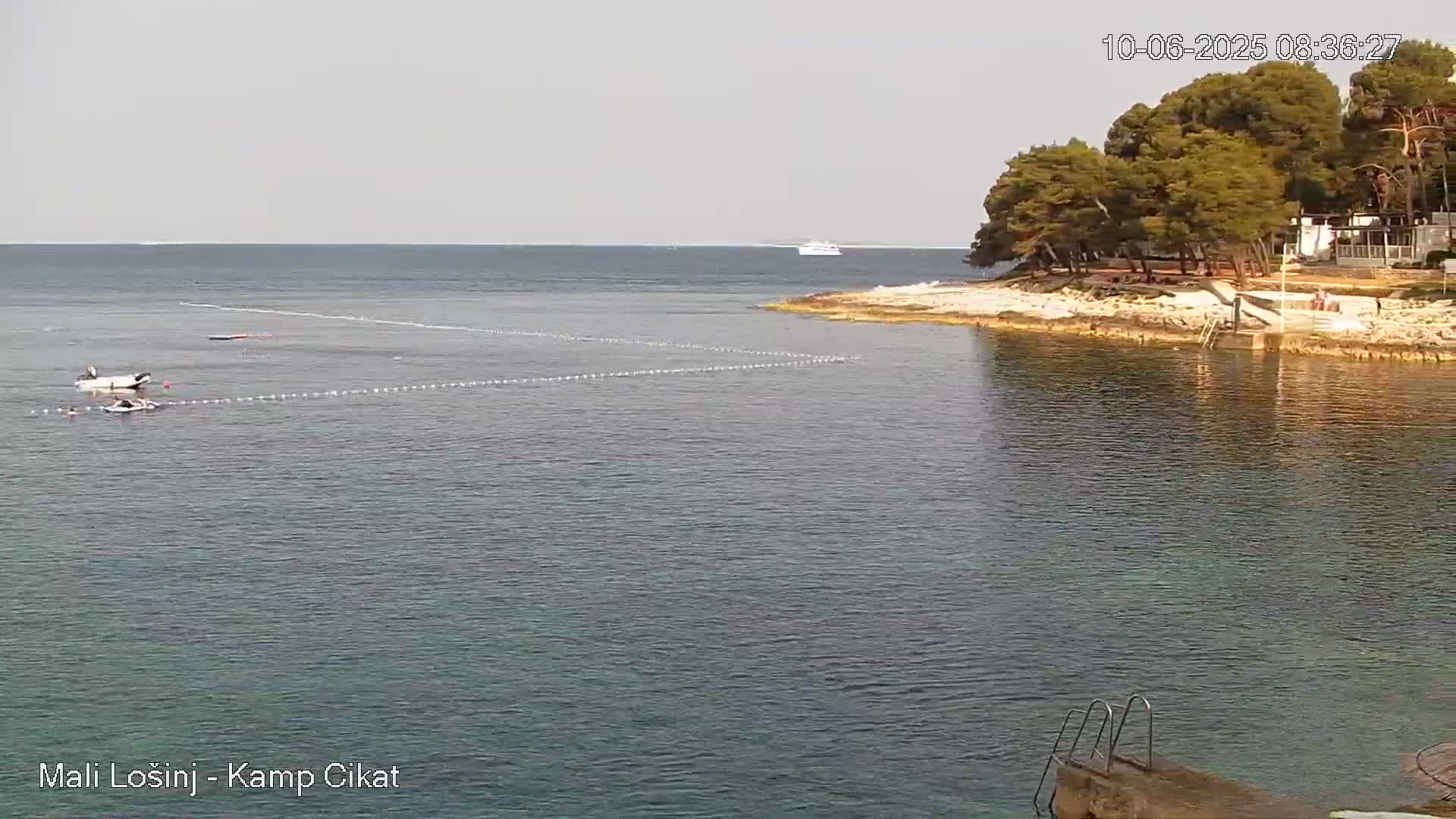 Otok Losinj Island, Camp Čikat Camping Live Cam - Cikat,  Mali Lošinj,  Primorje-Gorski Kotar, Croatia