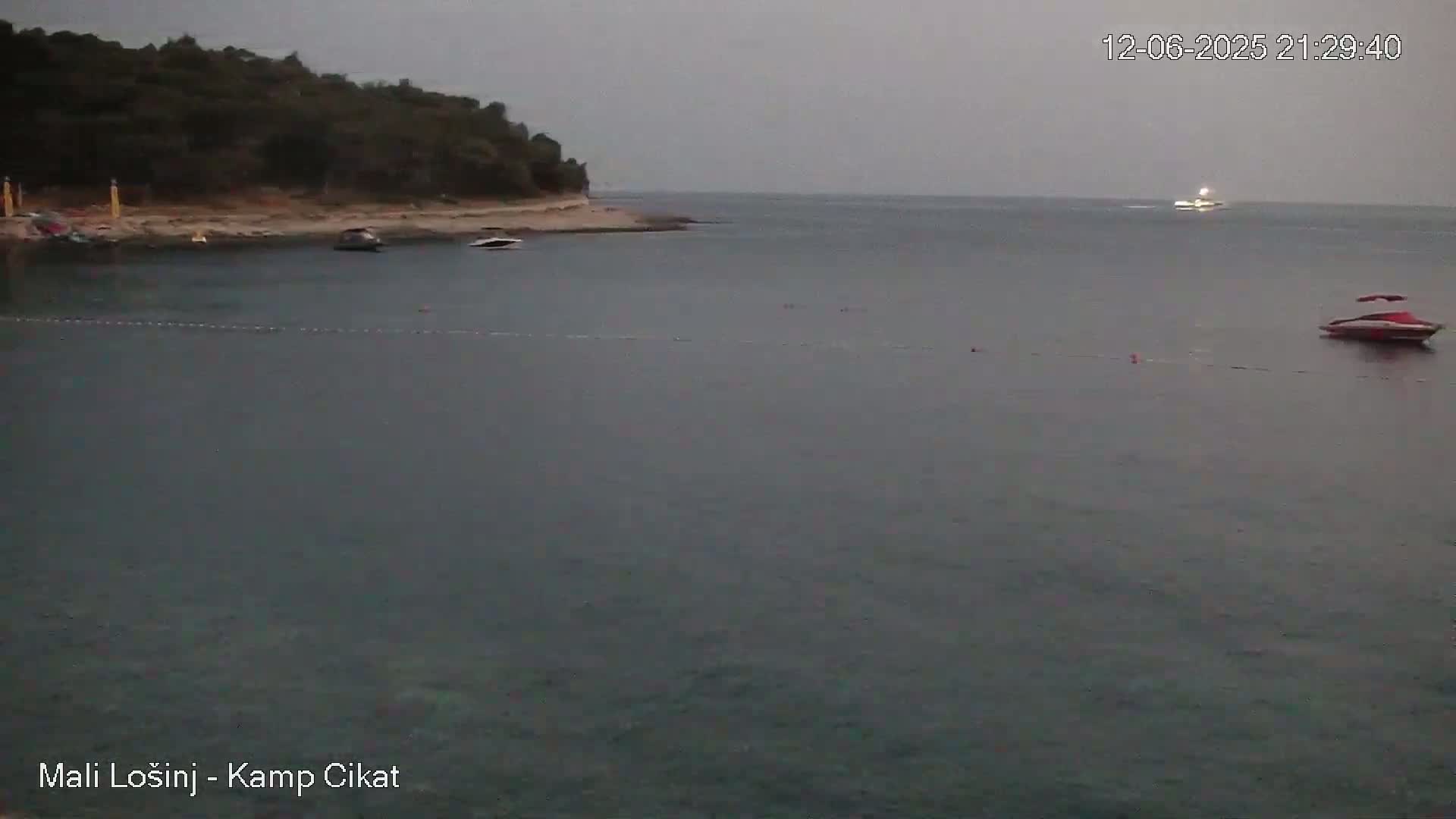 Otok Losinj Island, Camp Čikat Camping Live Cam - Cikat,  Mali Lošinj,  Primorje-Gorski Kotar, Croatia