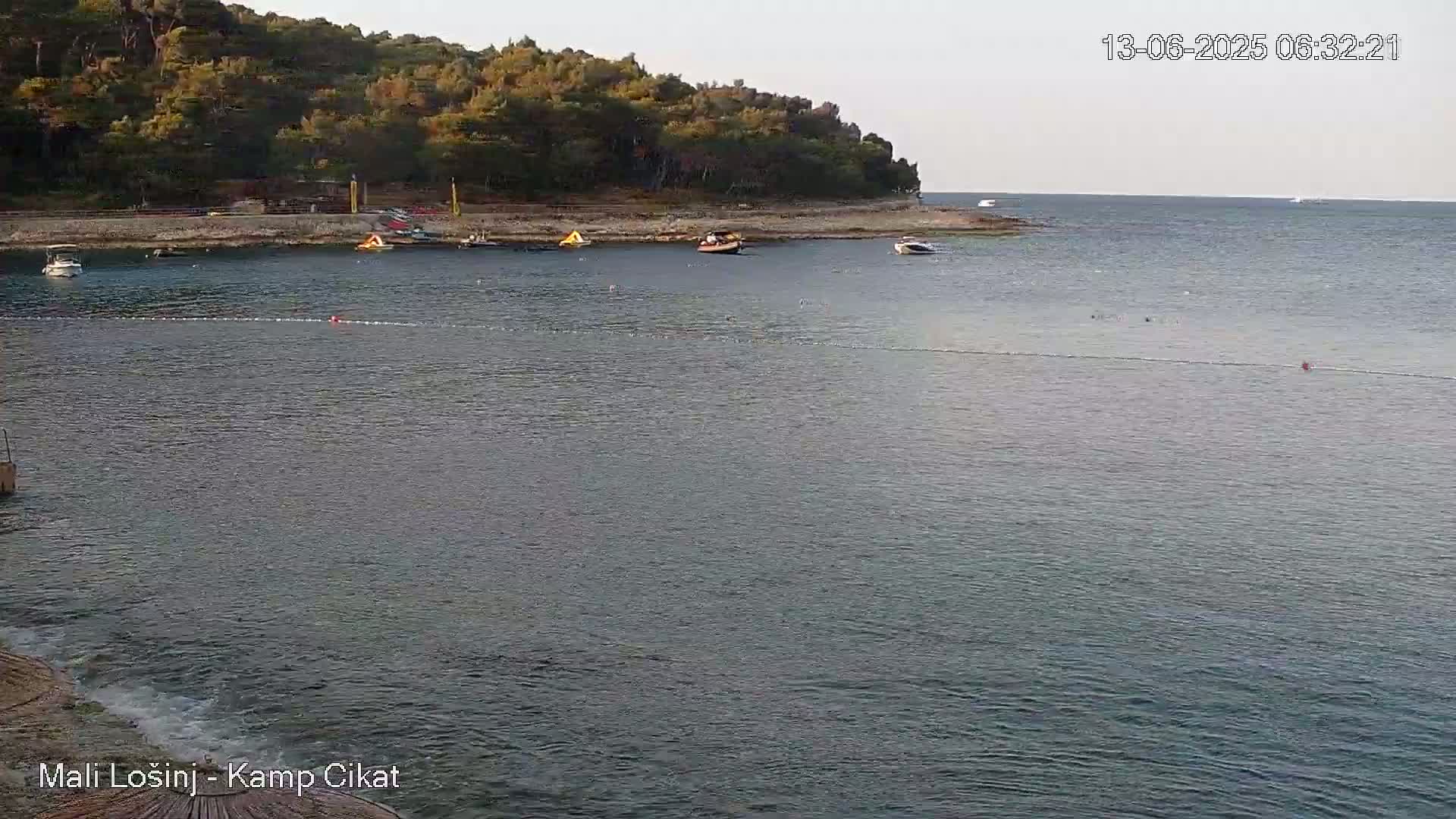 Otok Losinj Island, Camp Čikat Camping Live Cam - Cikat,  Mali Lošinj,  Primorje-Gorski Kotar, Croatia