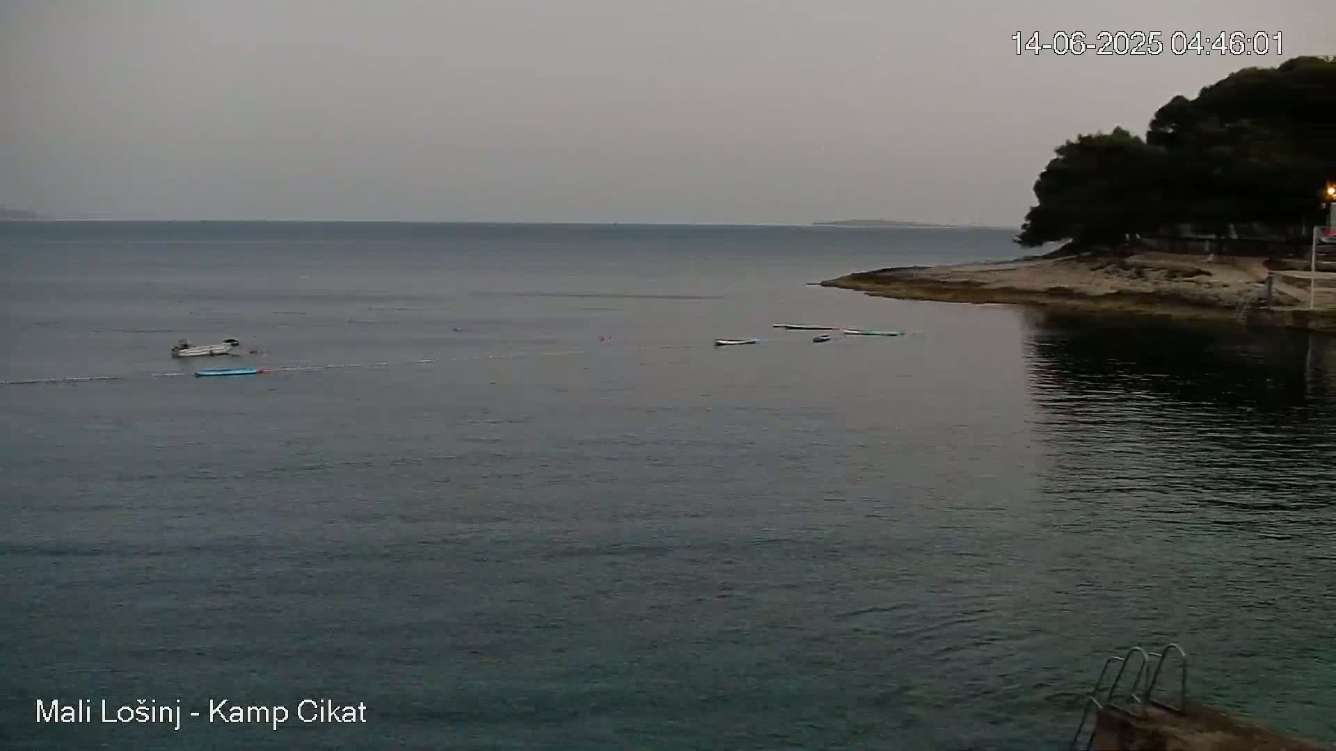Otok Losinj Island, Camp Čikat Camping Live Cam - Cikat,  Mali Lošinj,  Primorje-Gorski Kotar, Croatia
