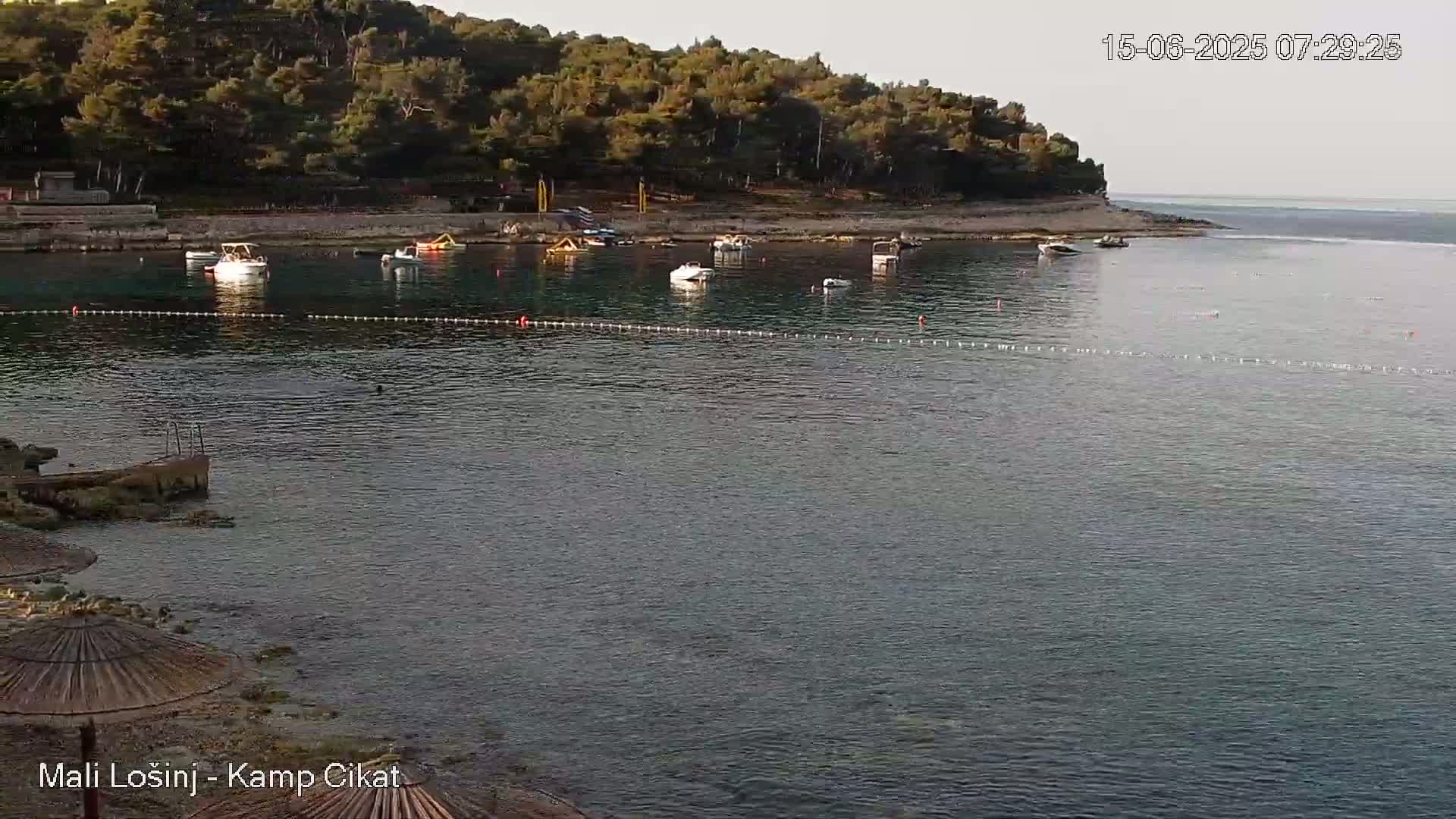Otok Losinj Island, Camp Čikat Camping Live Cam - Cikat,  Mali Lošinj,  Primorje-Gorski Kotar, Croatia