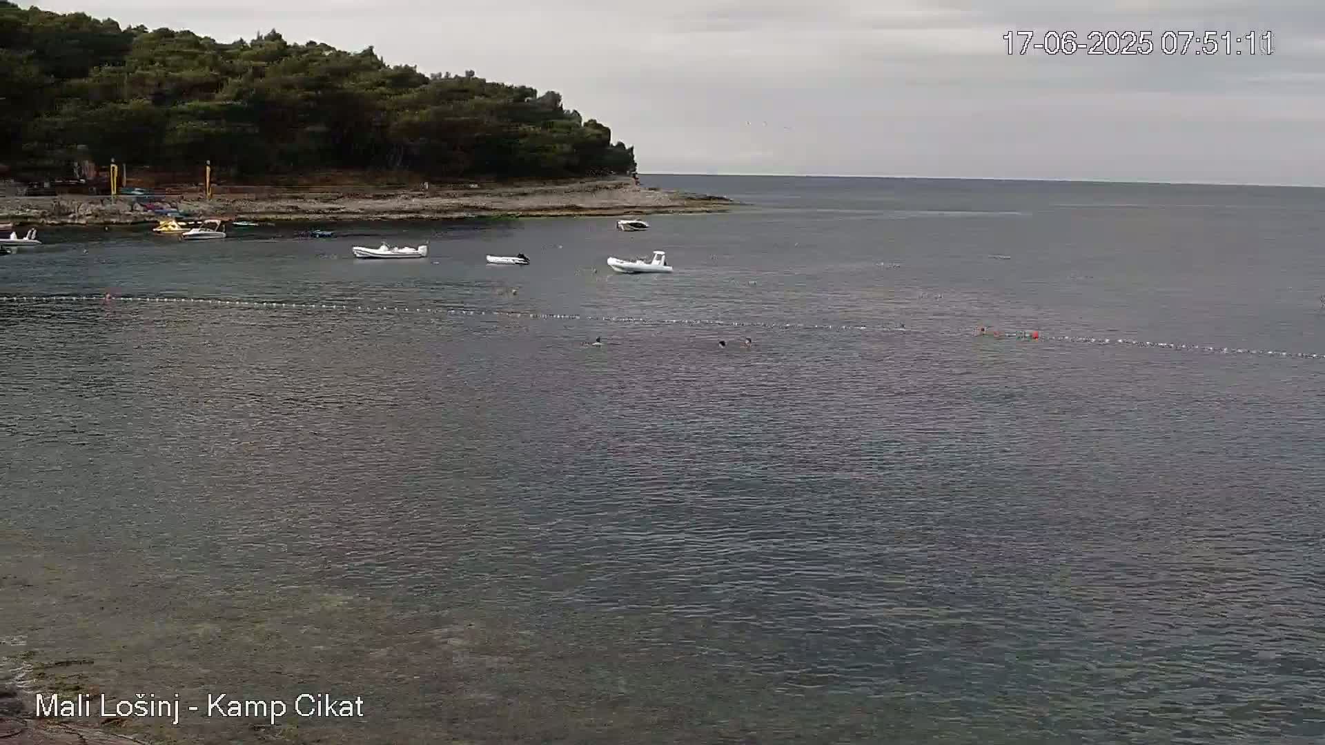 Otok Losinj Island, Camp Čikat Camping Live Cam - Cikat,  Mali Lošinj,  Primorje-Gorski Kotar, Croatia