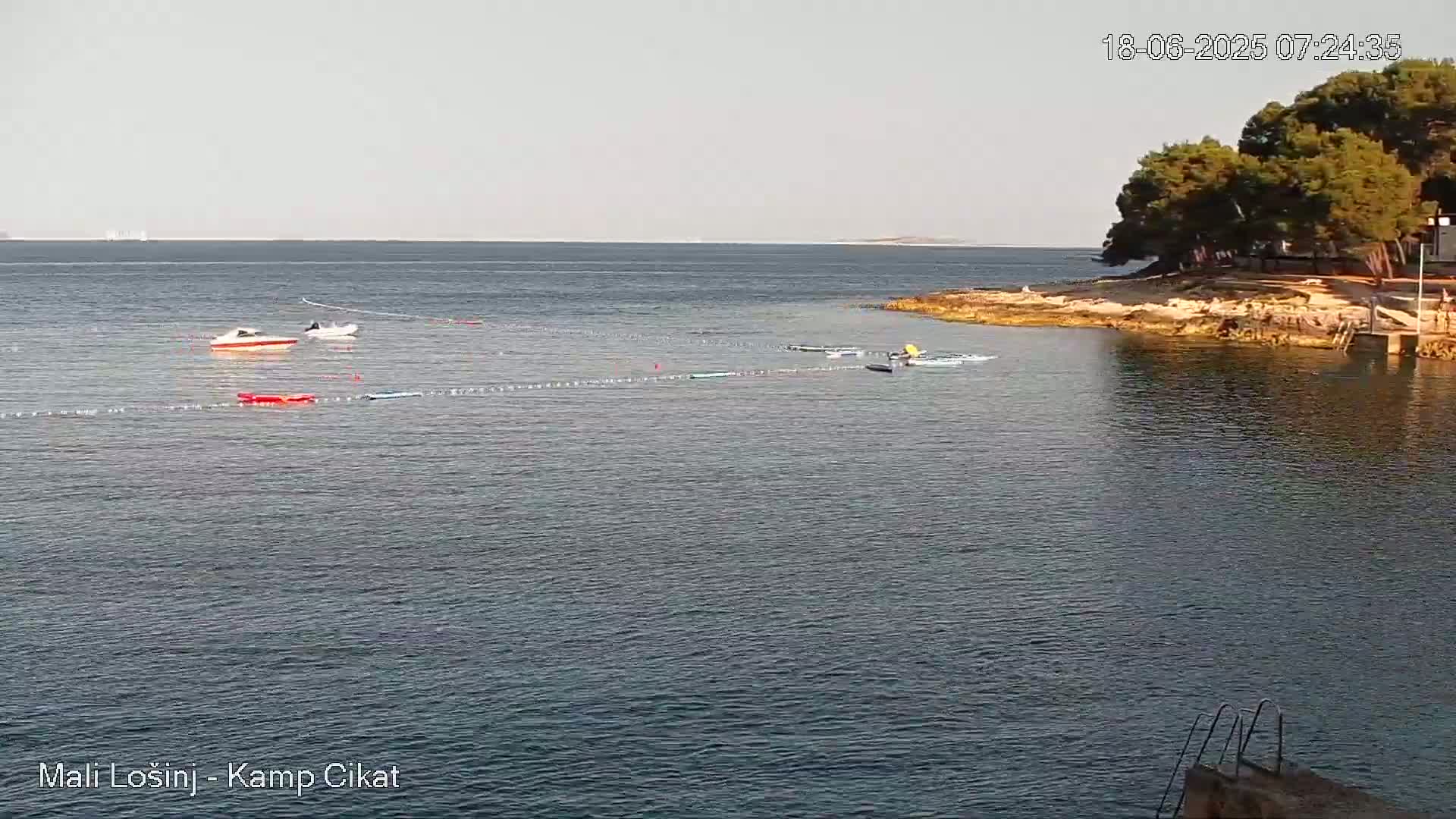 Otok Losinj Island, Camp Čikat Camping Live Cam - Cikat,  Mali Lošinj,  Primorje-Gorski Kotar, Croatia