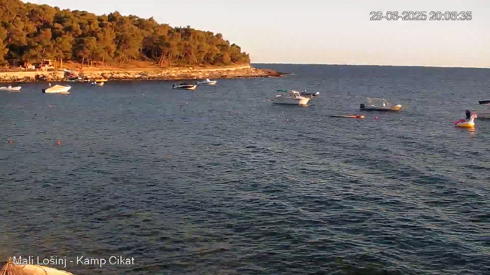 Otok Losinj Island, Camp Čikat Camping Live Cam - Cikat,  Mali Lošinj,  Primorje-Gorski Kotar, Croatia