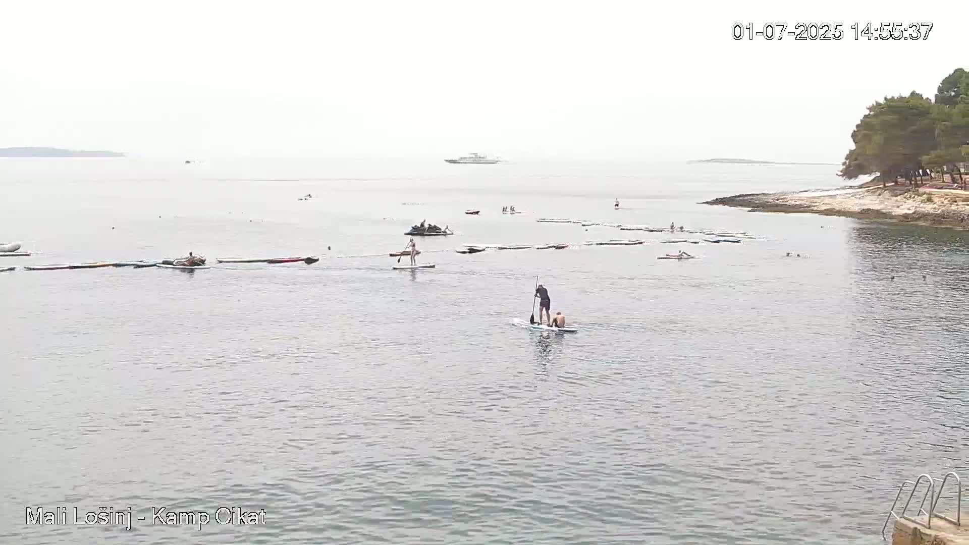 Otok Losinj Island, Camp Čikat Camping Live Cam - Cikat,  Mali Lošinj,  Primorje-Gorski Kotar, Croatia