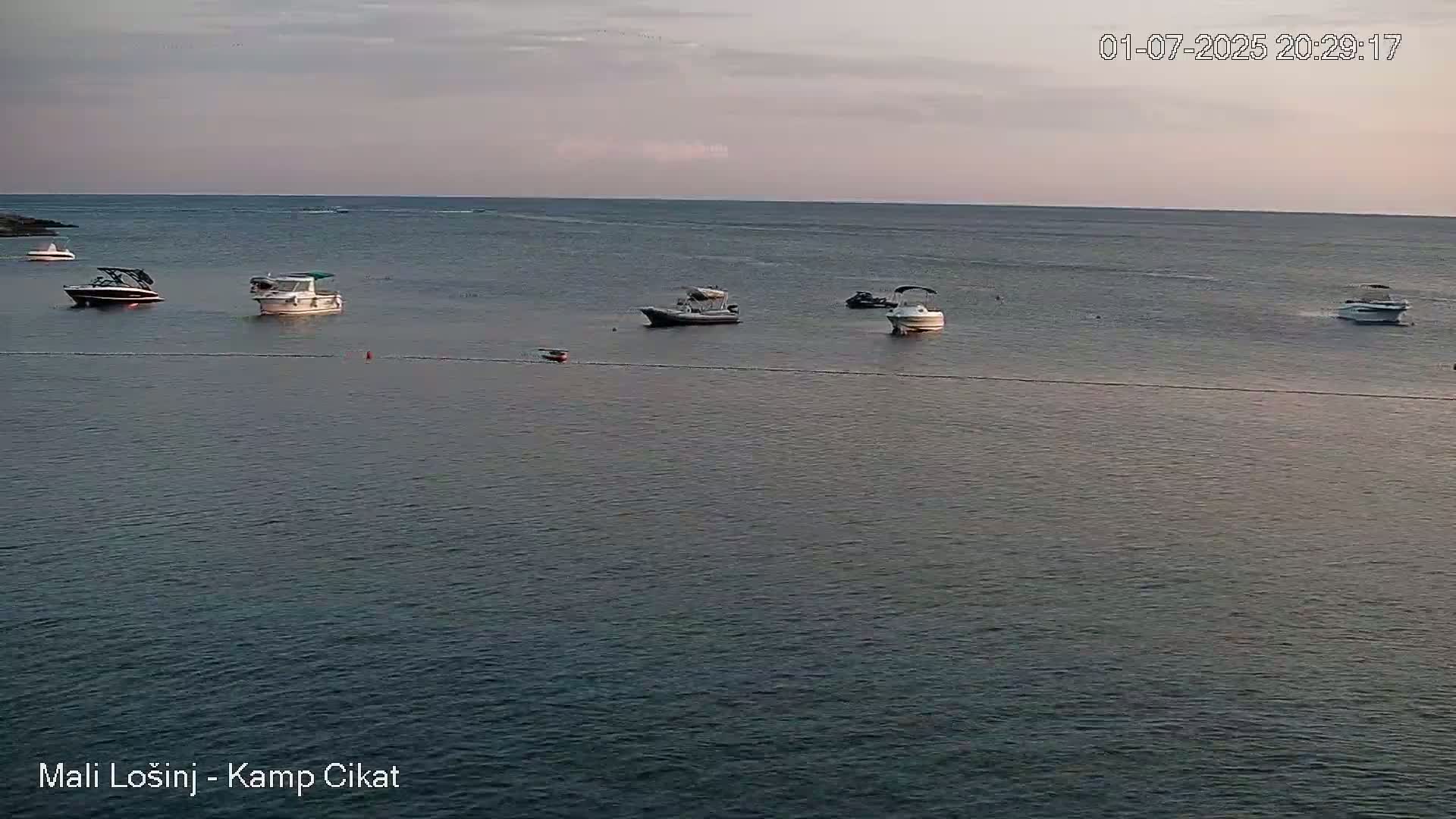 Otok Losinj Island, Camp Čikat Camping Live Cam - Cikat,  Mali Lošinj,  Primorje-Gorski Kotar, Croatia