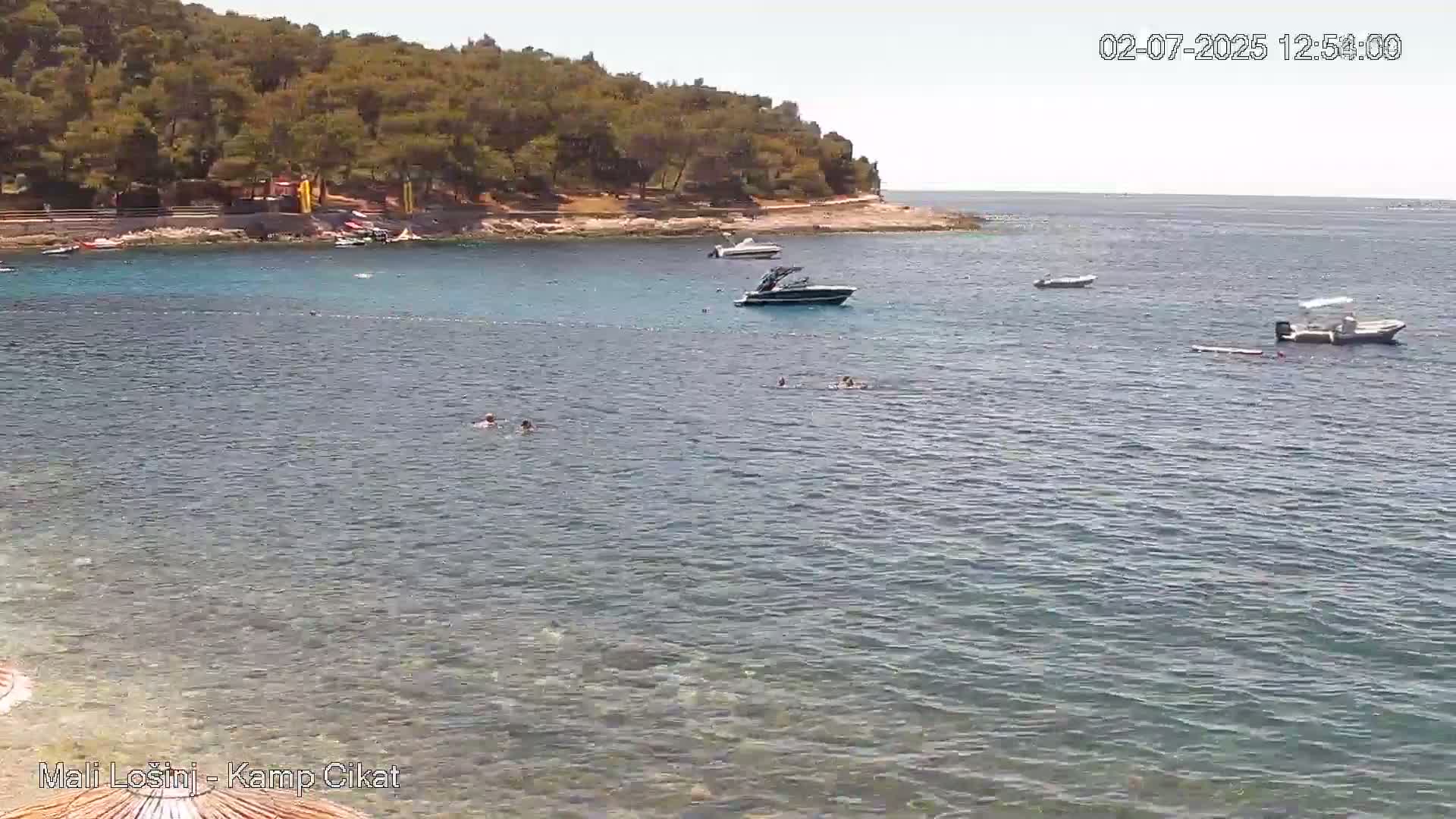 Otok Losinj Island, Camp Čikat Camping Live Cam - Cikat,  Mali Lošinj,  Primorje-Gorski Kotar, Croatia