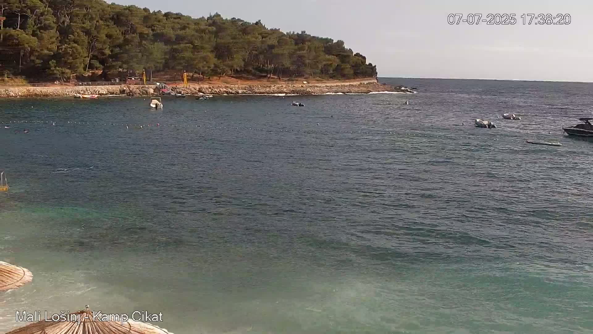Otok Losinj Island, Camp Čikat Camping Live Cam - Cikat,  Mali Lošinj,  Primorje-Gorski Kotar, Croatia