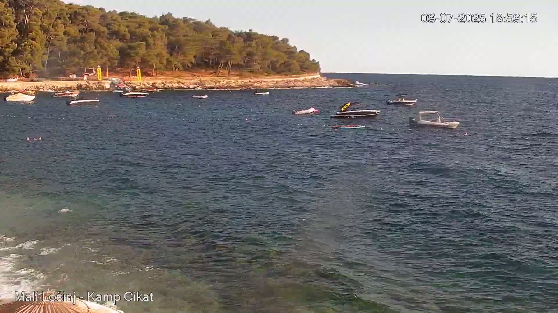 Otok Losinj Island, Camp Čikat Camping Live Cam - Cikat,  Mali Lošinj,  Primorje-Gorski Kotar, Croatia
