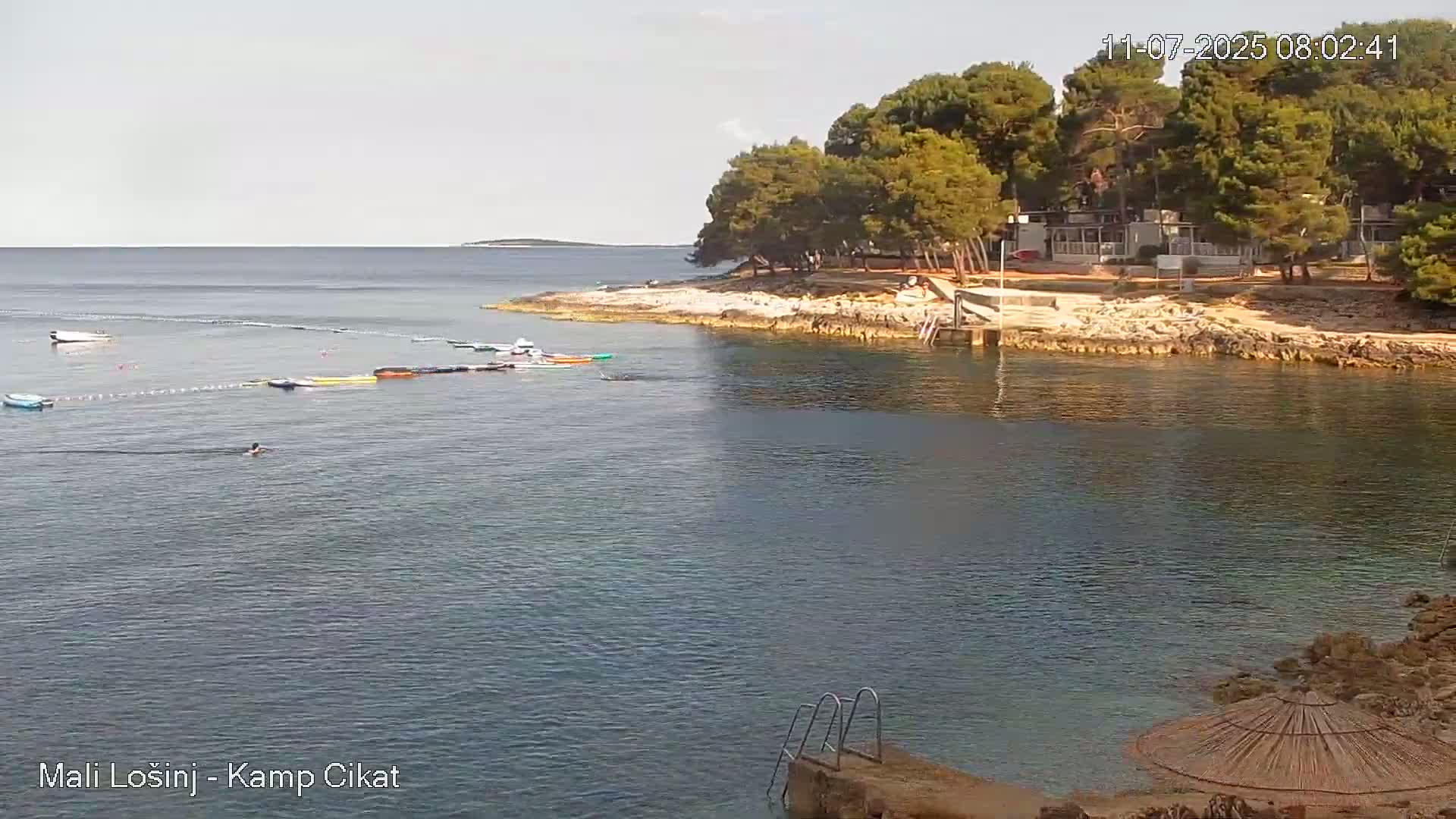 Otok Losinj Island, Camp Čikat Camping Live Cam - Cikat,  Mali Lošinj,  Primorje-Gorski Kotar, Croatia