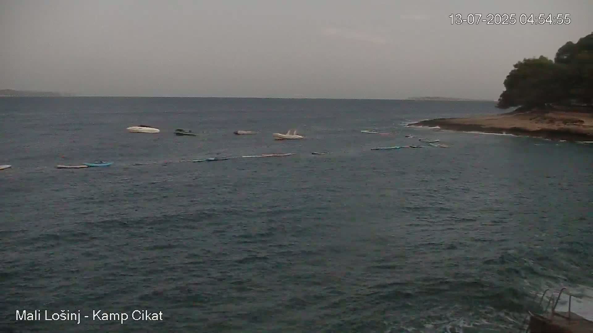 Otok Losinj Island, Camp Čikat Camping Live Cam - Cikat,  Mali Lošinj,  Primorje-Gorski Kotar, Croatia