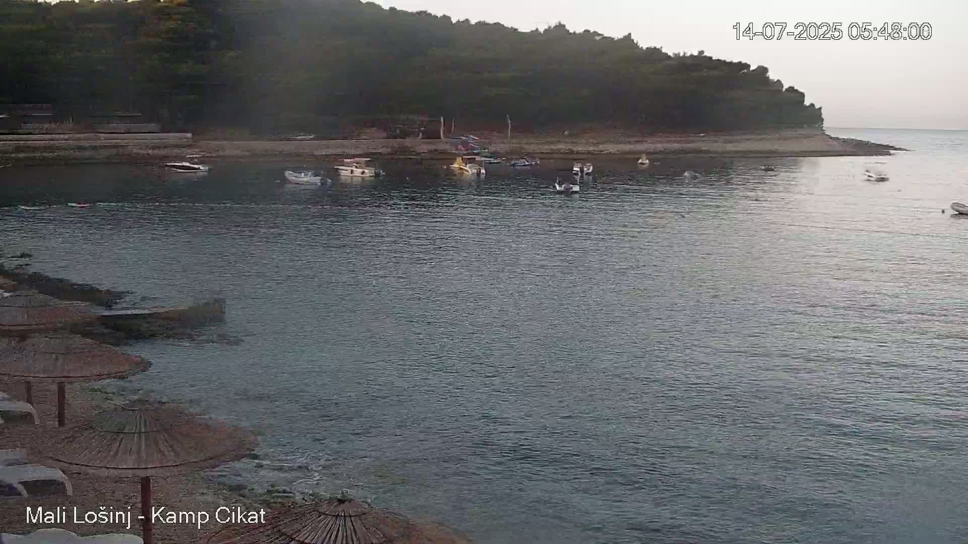 Otok Losinj Island, Camp Čikat Camping Live Cam - Cikat,  Mali Lošinj,  Primorje-Gorski Kotar, Croatia