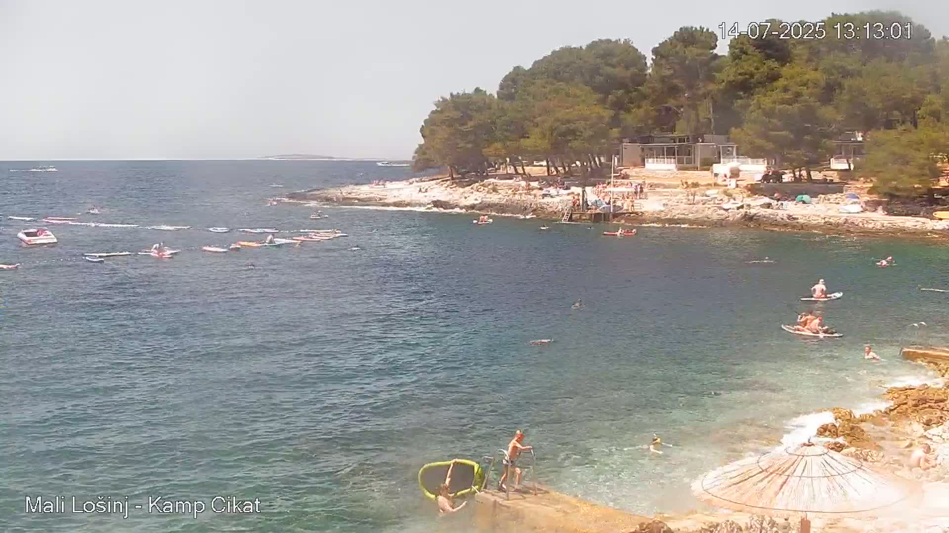 Otok Losinj Island, Camp Čikat Camping Live Cam - Cikat,  Mali Lošinj,  Primorje-Gorski Kotar, Croatia