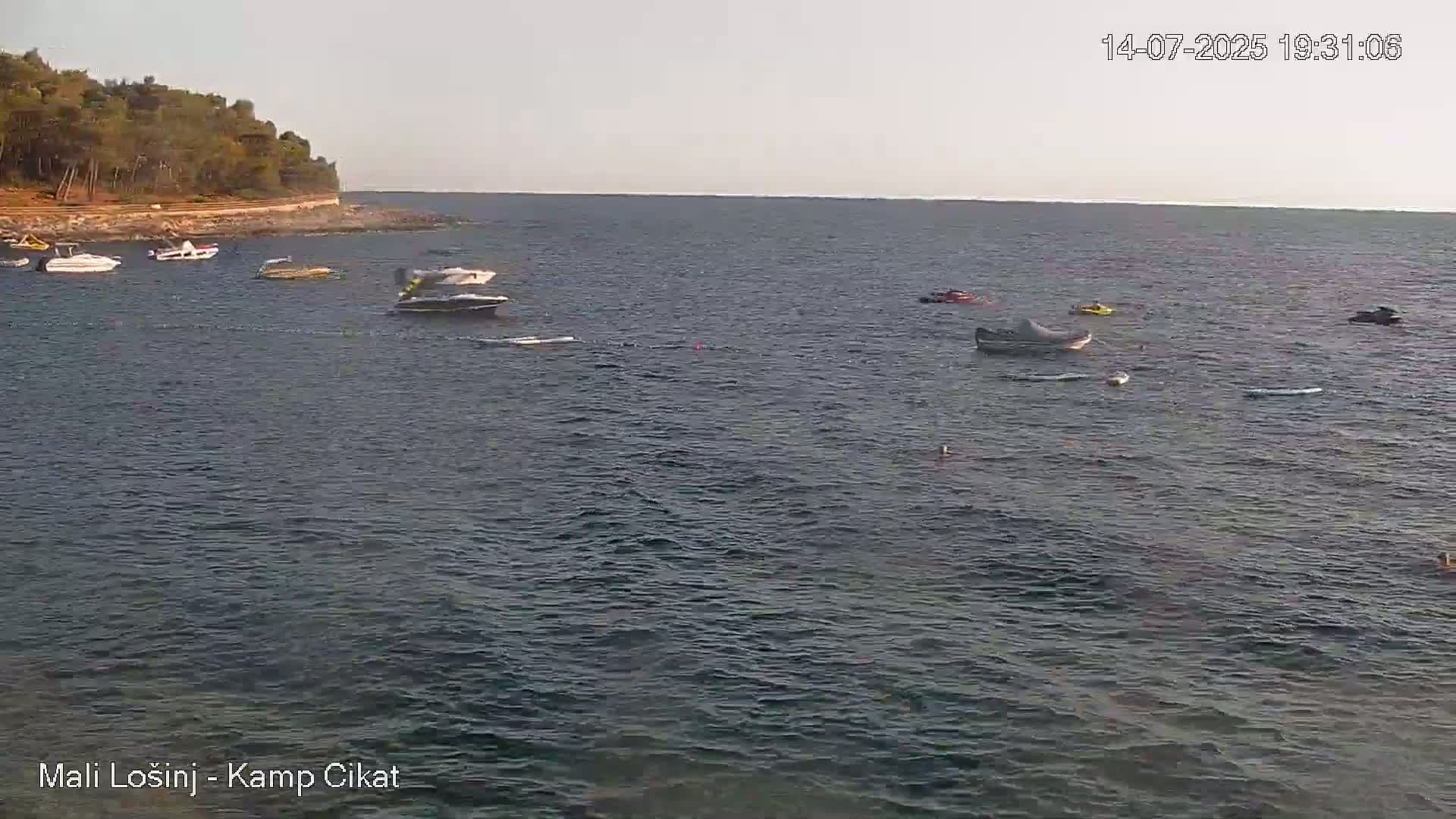 Otok Losinj Island, Camp Čikat Camping Live Cam - Cikat,  Mali Lošinj,  Primorje-Gorski Kotar, Croatia