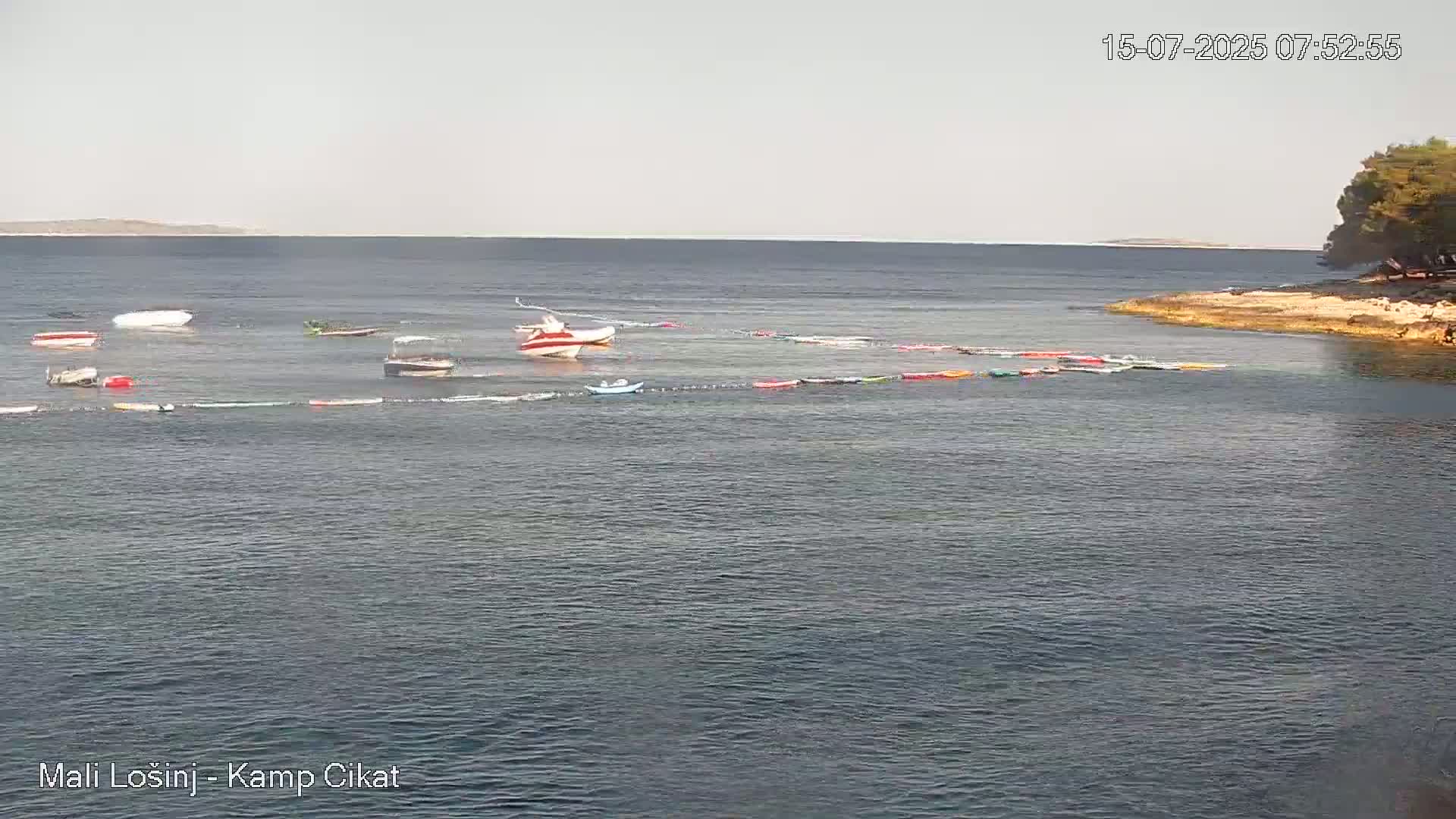 Otok Losinj Island, Camp Čikat Camping Live Cam - Cikat,  Mali Lošinj,  Primorje-Gorski Kotar, Croatia