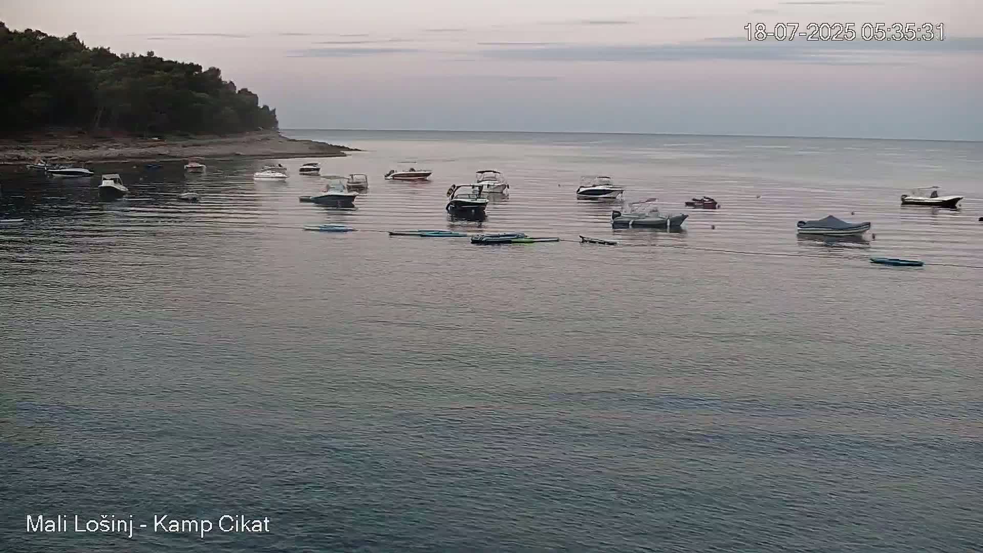 Otok Losinj Island, Camp Čikat Camping Live Cam - Cikat,  Mali Lošinj,  Primorje-Gorski Kotar, Croatia