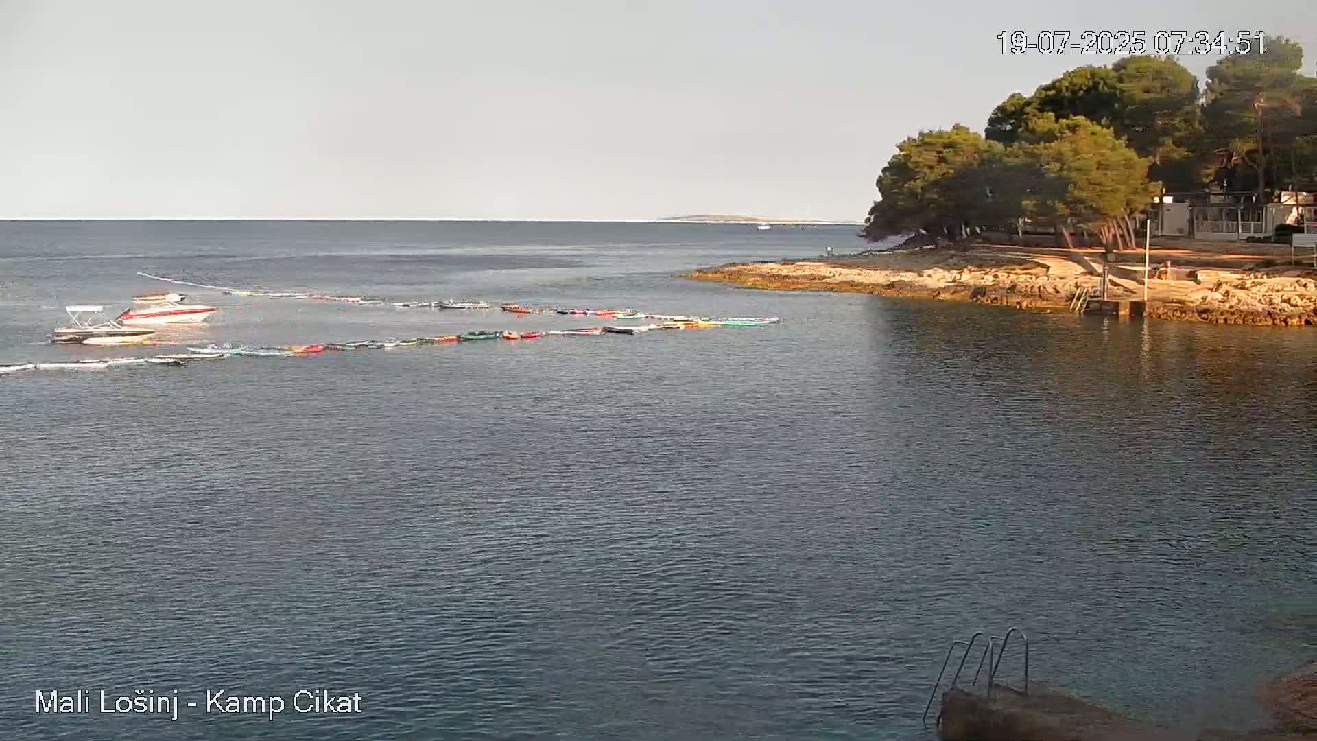 Otok Losinj Island, Camp Čikat Camping Live Cam - Cikat,  Mali Lošinj,  Primorje-Gorski Kotar, Croatia