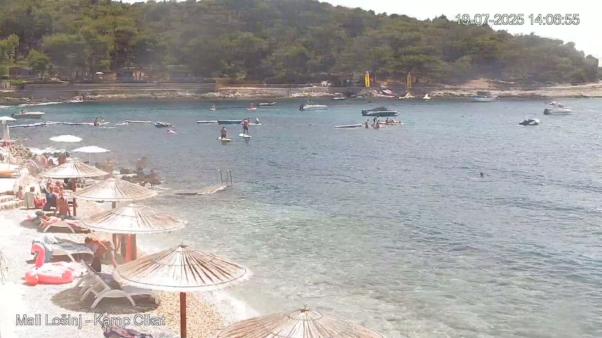 Otok Losinj Island, Camp Čikat Camping Live Cam - Cikat,  Mali Lošinj,  Primorje-Gorski Kotar, Croatia
