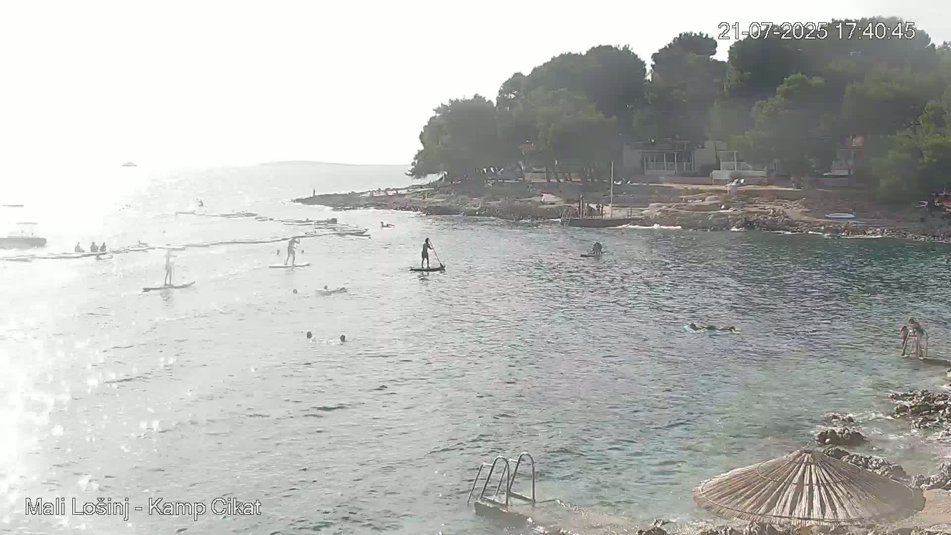 Otok Losinj Island, Camp Čikat Camping Live Cam - Cikat,  Mali Lošinj,  Primorje-Gorski Kotar, Croatia