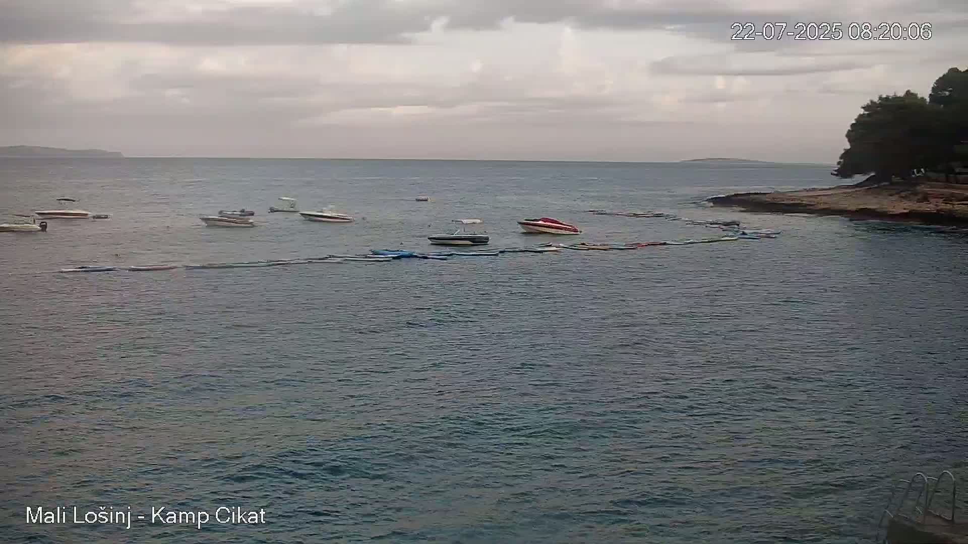 Otok Losinj Island, Camp Čikat Camping Live Cam - Cikat,  Mali Lošinj,  Primorje-Gorski Kotar, Croatia