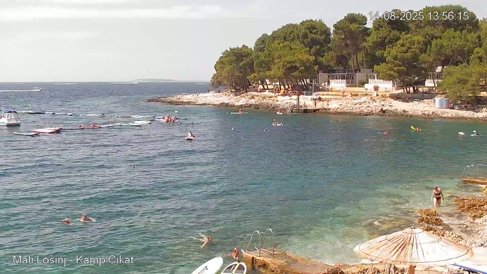 Otok Losinj Island, Camp Čikat Camping Live Cam - Cikat,  Mali Lošinj,  Primorje-Gorski Kotar, Croatia