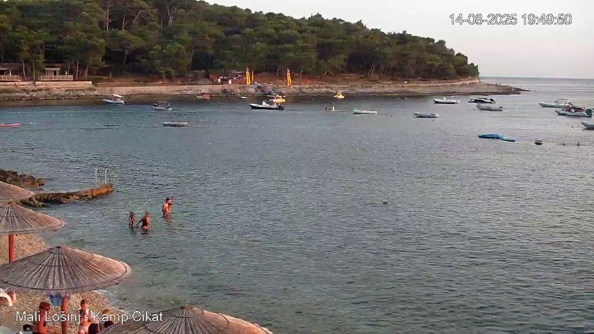 Otok Losinj Island, Camp Čikat Camping Live Cam - Cikat,  Mali Lošinj,  Primorje-Gorski Kotar, Croatia