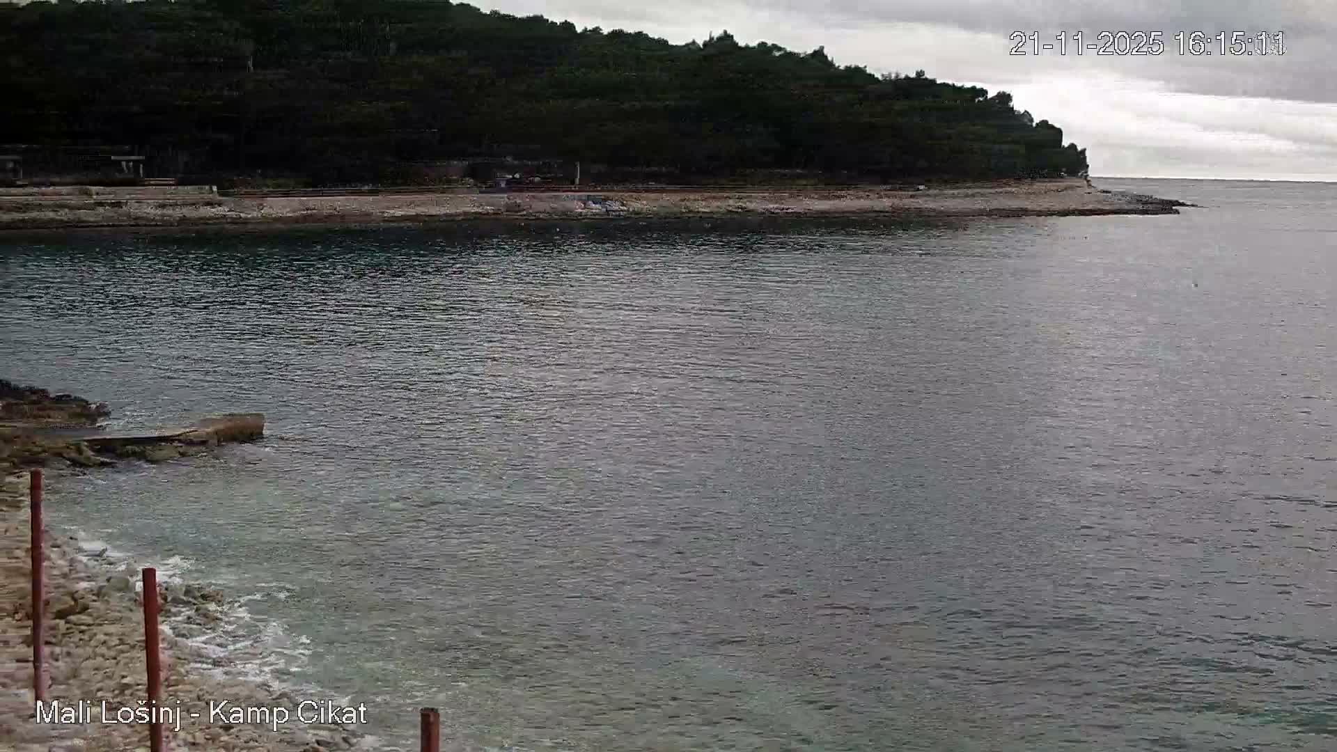 Otok Losinj Island, Camp Čikat Camping Live Cam - Cikat,  Mali Lošinj,  Primorje-Gorski Kotar, Croatia