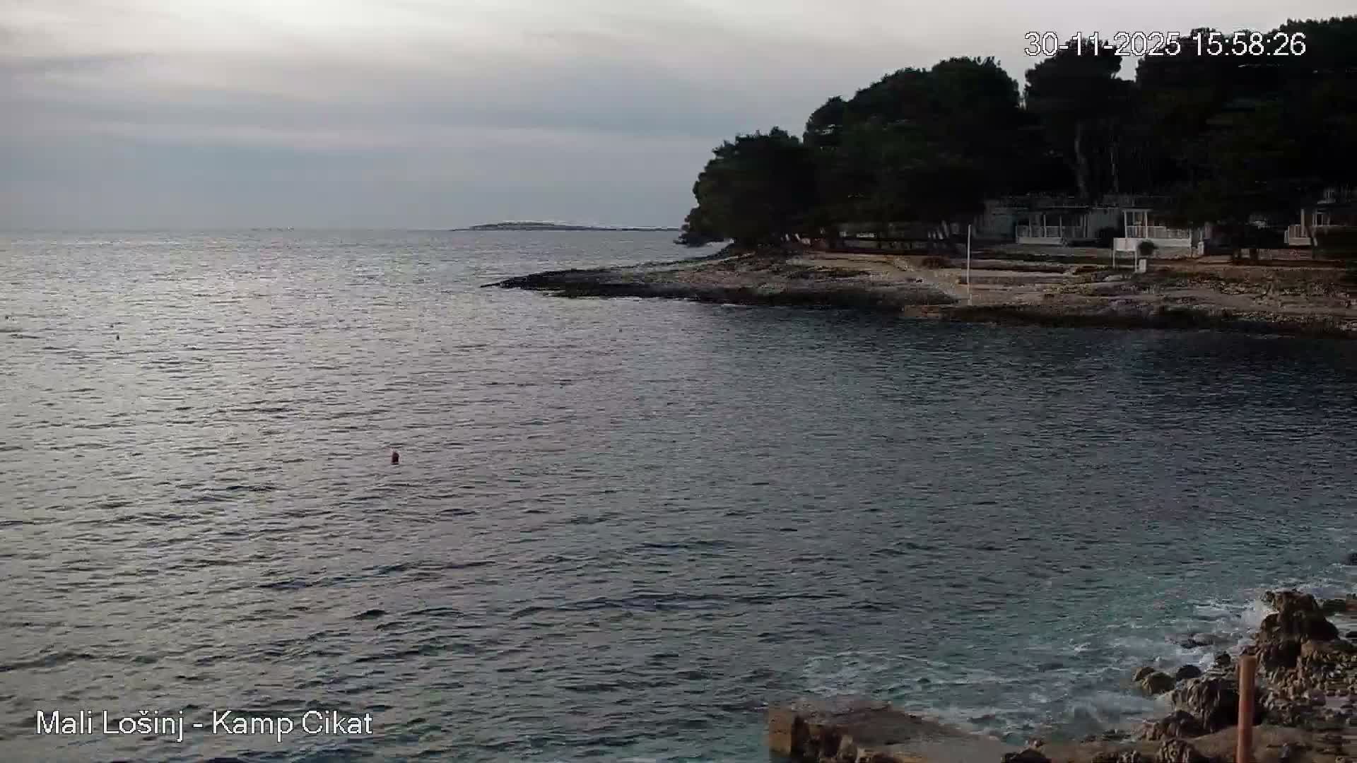 Otok Losinj Island, Camp Čikat Camping Live Cam - Cikat,  Mali Lošinj,  Primorje-Gorski Kotar, Croatia