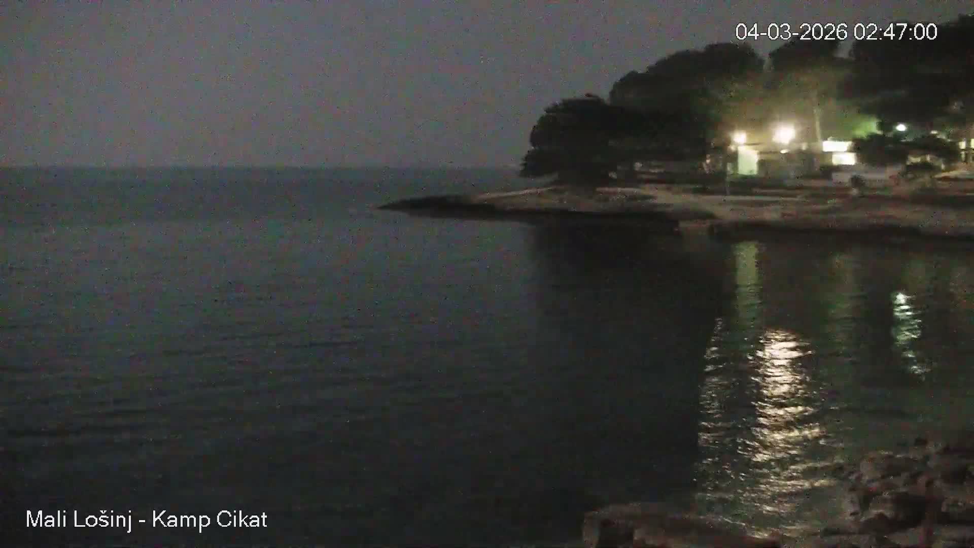 Otok Losinj Island, Camp Čikat Camping Live Cam - Cikat,  Mali Lošinj,  Primorje-Gorski Kotar, Croatia
