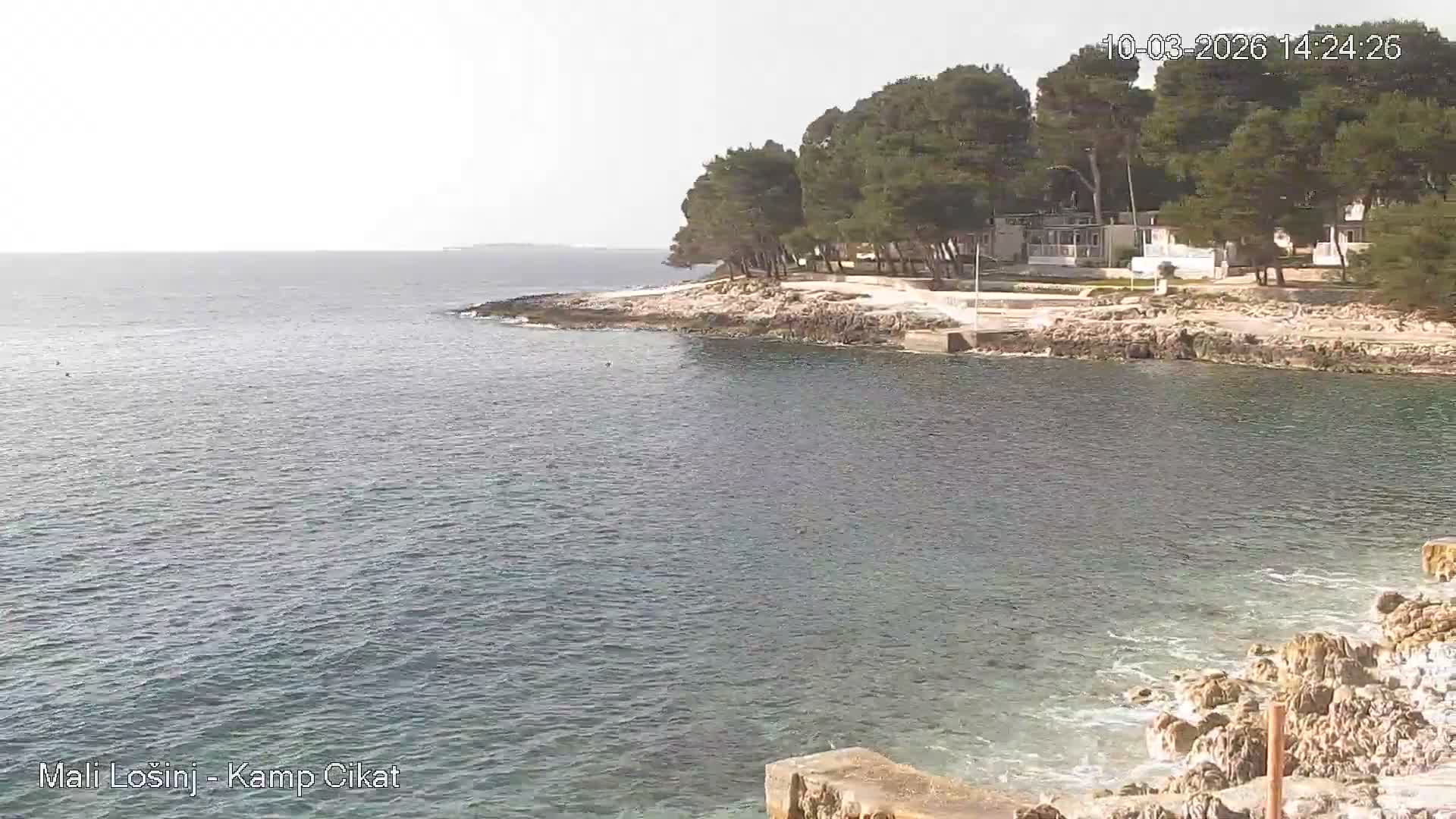 Otok Losinj Island, Camp Čikat Camping Live Cam - Cikat,  Mali Lošinj,  Primorje-Gorski Kotar, Croatia