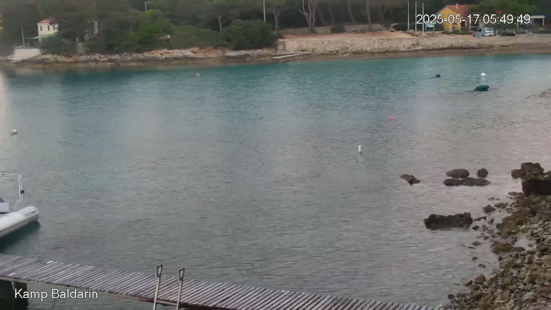 Otok Cres Island, Camp Baldarin Camping Live Cam - Punta Križa,  Mali Lošinj,  Primorje-Gorski Kotar, Croatia