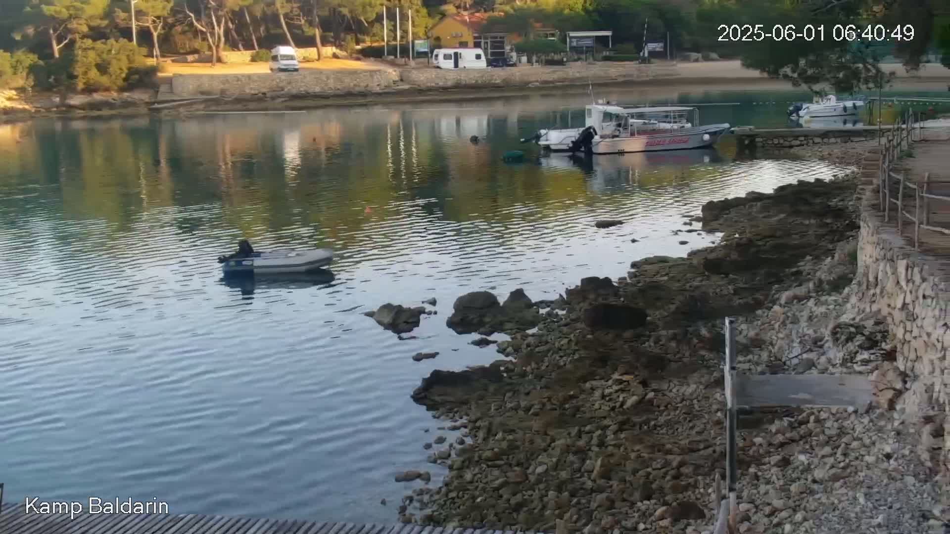 Otok Cres Island, Camp Baldarin Camping Live Cam - Punta Križa,  Mali Lošinj,  Primorje-Gorski Kotar, Croatia