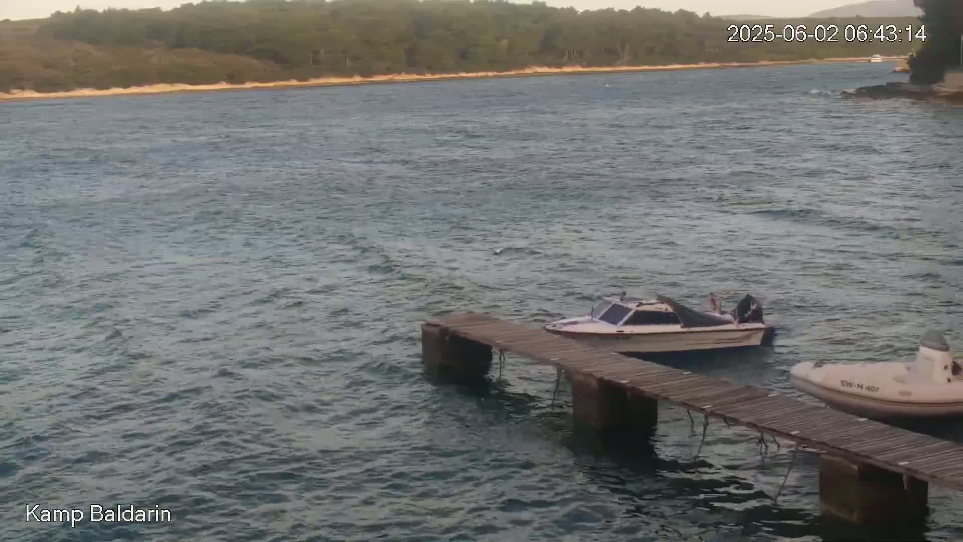 Otok Cres Island, Camp Baldarin Camping Live Cam - Punta Križa,  Mali Lošinj,  Primorje-Gorski Kotar, Croatia