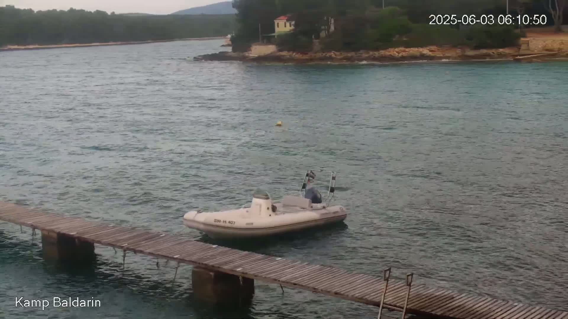 Otok Cres Island, Camp Baldarin Camping Live Cam - Punta Križa,  Mali Lošinj,  Primorje-Gorski Kotar, Croatia