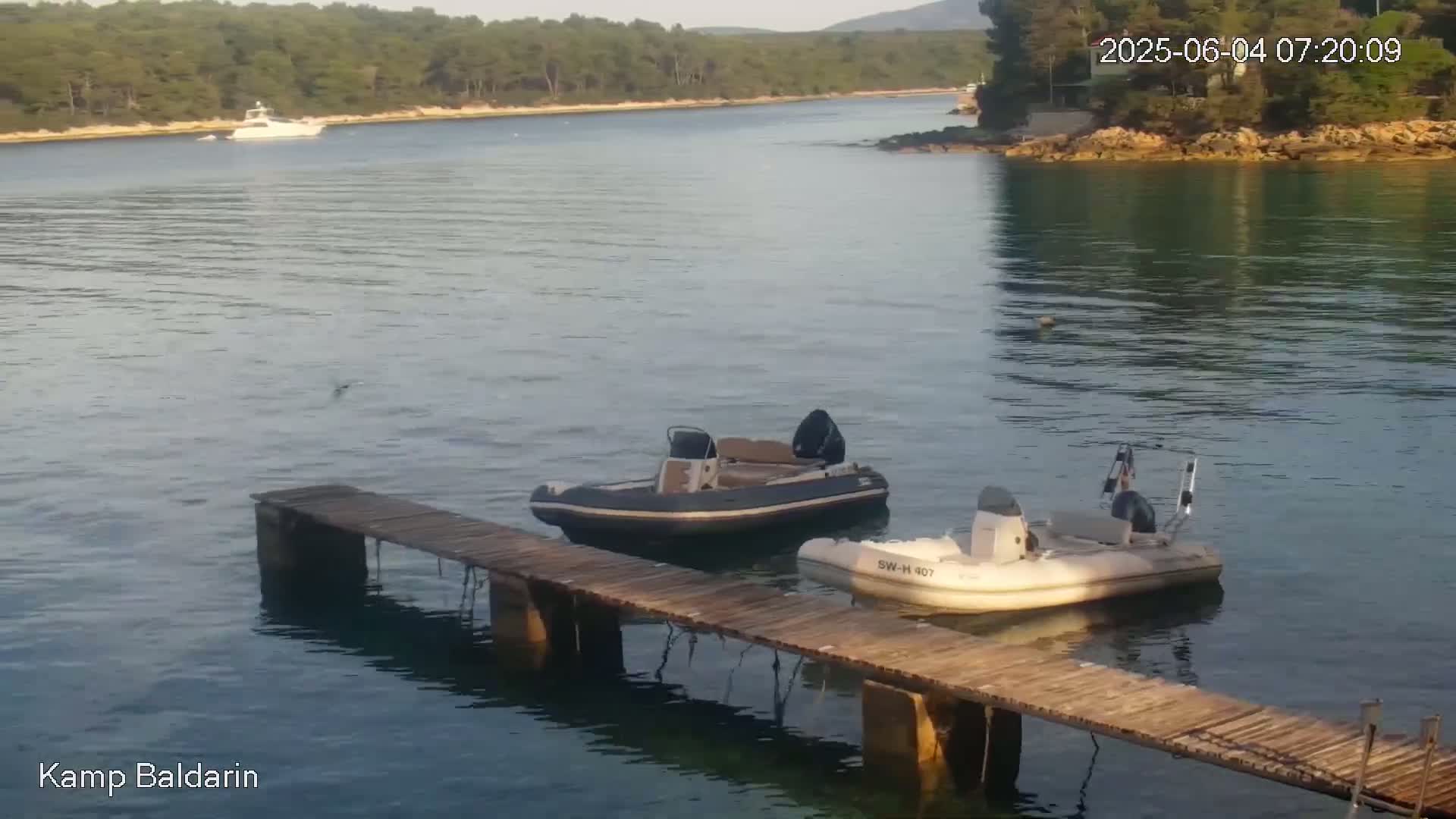 Otok Cres Island, Camp Baldarin Camping Live Cam - Punta Križa,  Mali Lošinj,  Primorje-Gorski Kotar, Croatia