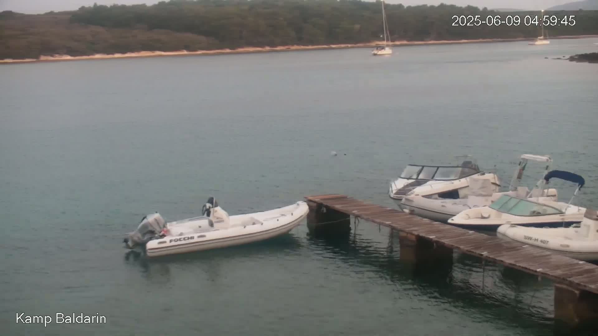 Otok Cres Island, Camp Baldarin Camping Live Cam - Punta Križa,  Mali Lošinj,  Primorje-Gorski Kotar, Croatia