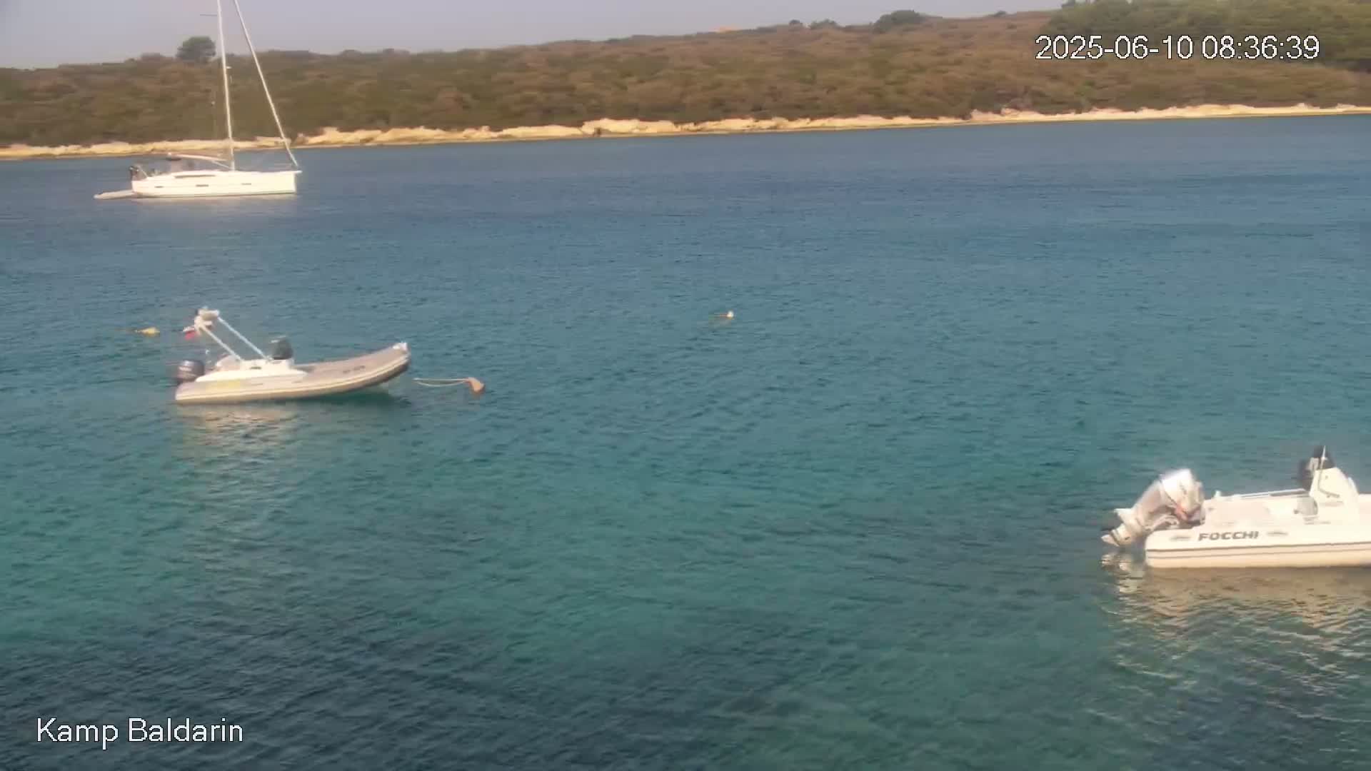 Otok Cres Island, Camp Baldarin Camping Live Cam - Punta Križa,  Mali Lošinj,  Primorje-Gorski Kotar, Croatia