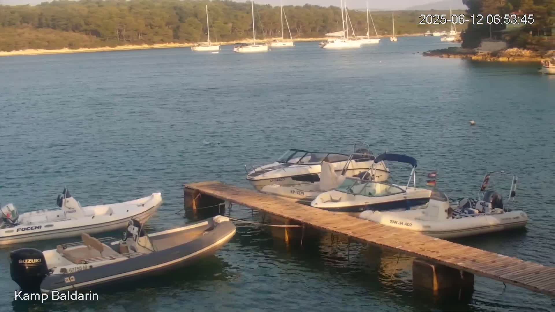 Otok Cres Island, Camp Baldarin Camping Live Cam - Punta Križa,  Mali Lošinj,  Primorje-Gorski Kotar, Croatia