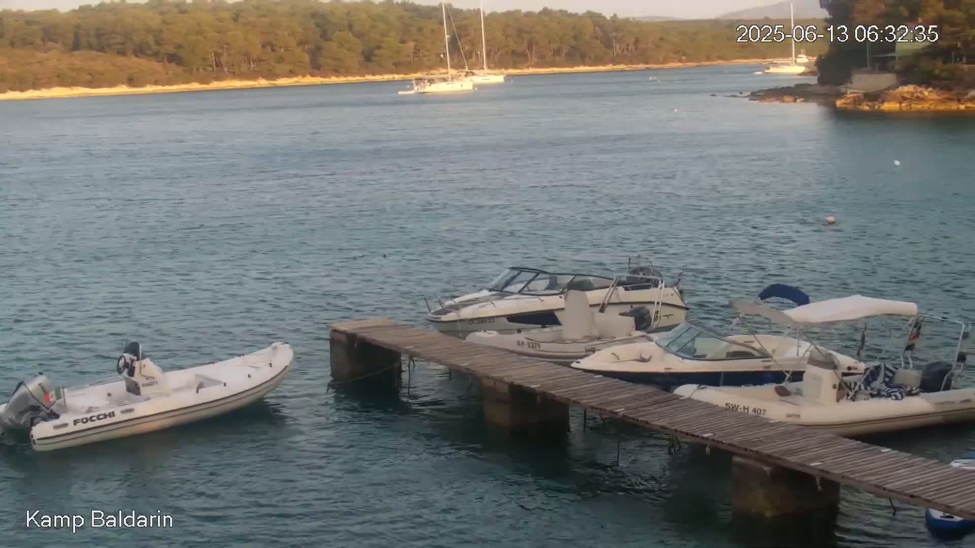Otok Cres Island, Camp Baldarin Camping Live Cam - Punta Križa,  Mali Lošinj,  Primorje-Gorski Kotar, Croatia