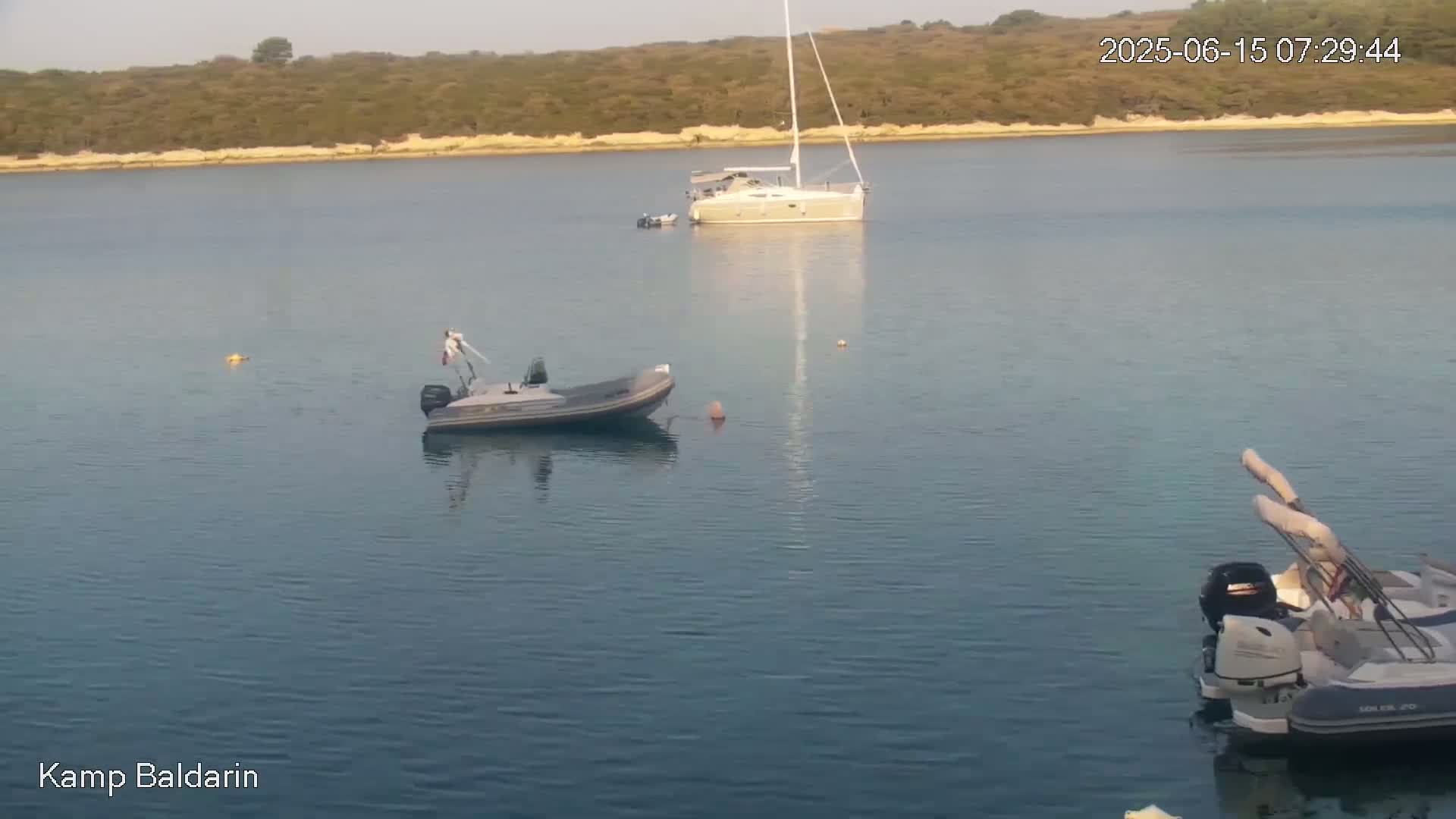 Otok Cres Island, Camp Baldarin Camping Live Cam - Punta Križa,  Mali Lošinj,  Primorje-Gorski Kotar, Croatia
