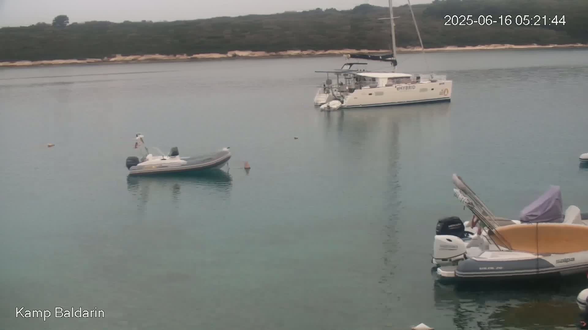 Otok Cres Island, Camp Baldarin Camping Live Cam - Punta Križa,  Mali Lošinj,  Primorje-Gorski Kotar, Croatia