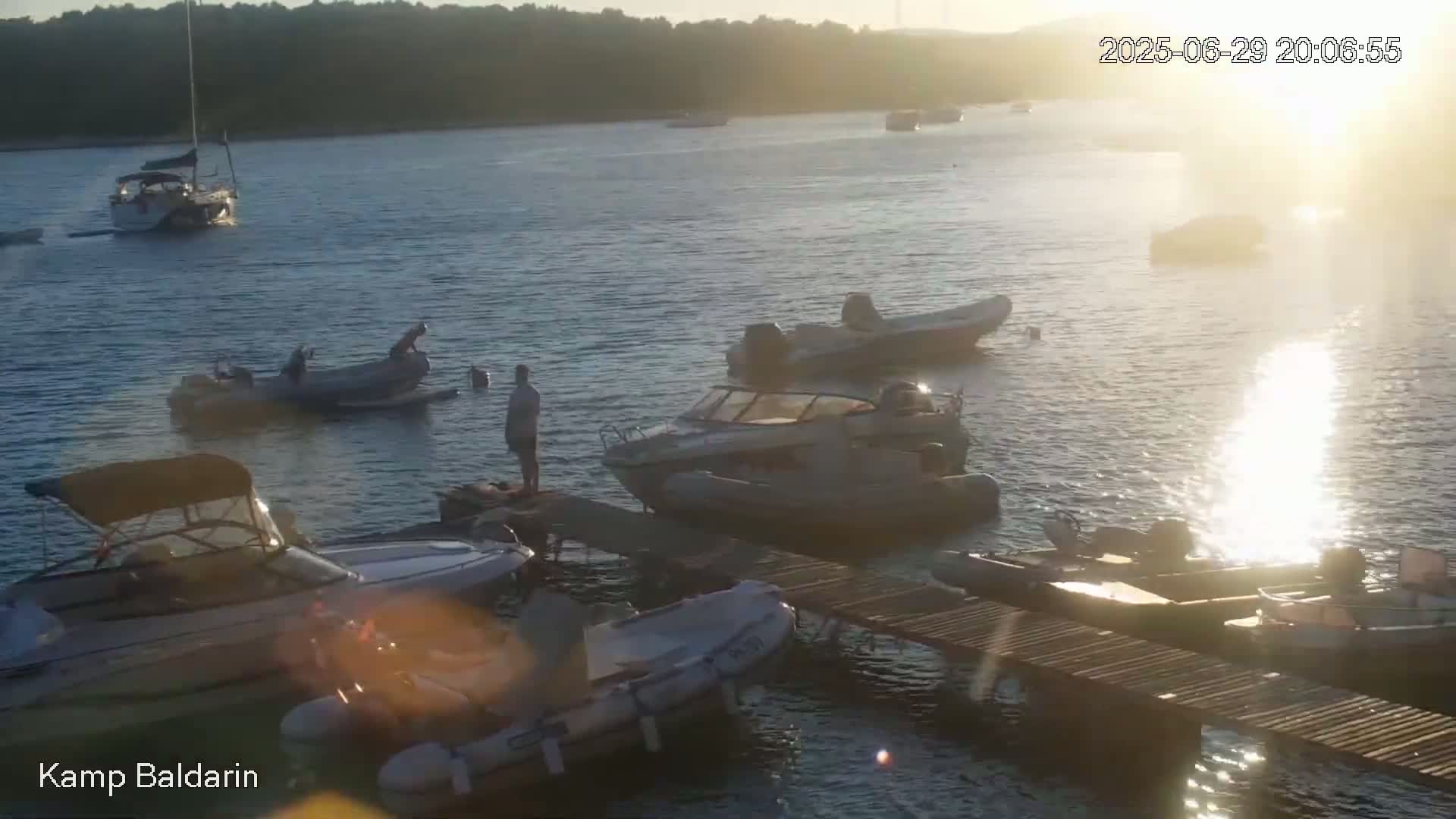 Otok Cres Island, Camp Baldarin Camping Live Cam - Punta Križa,  Mali Lošinj,  Primorje-Gorski Kotar, Croatia