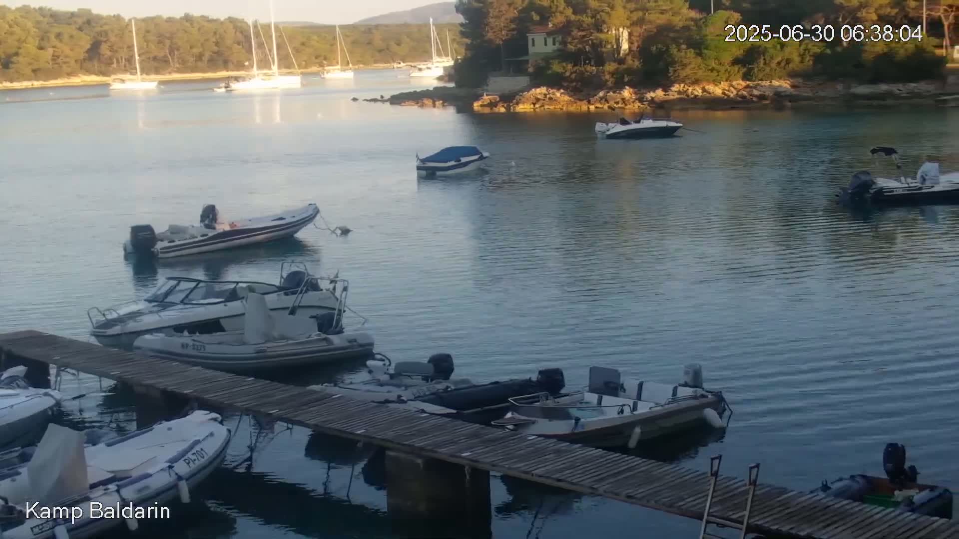 Otok Cres Island, Camp Baldarin Camping Live Cam - Punta Križa,  Mali Lošinj,  Primorje-Gorski Kotar, Croatia