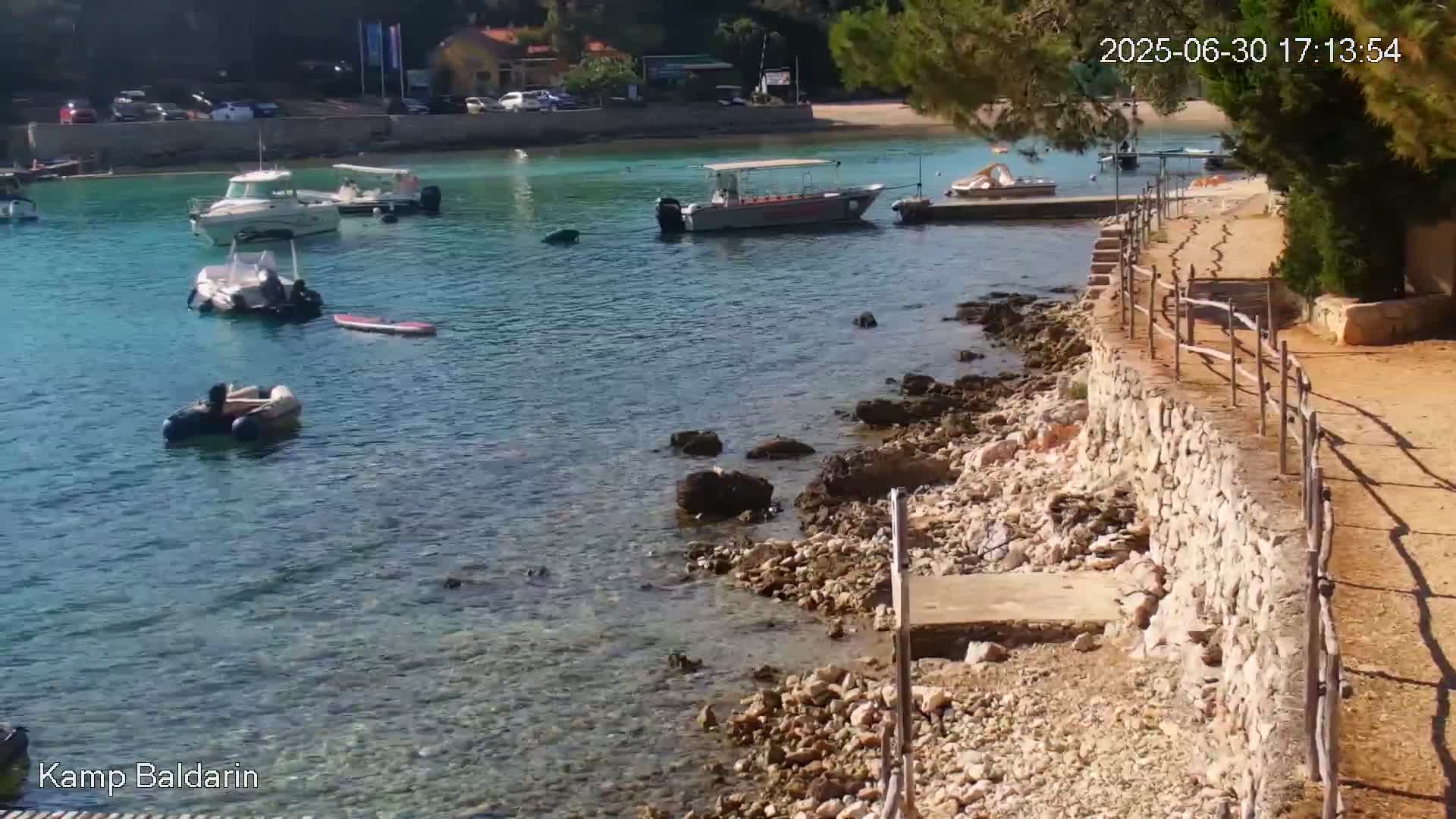 Otok Cres Island, Camp Baldarin Camping Live Cam - Punta Križa,  Mali Lošinj,  Primorje-Gorski Kotar, Croatia
