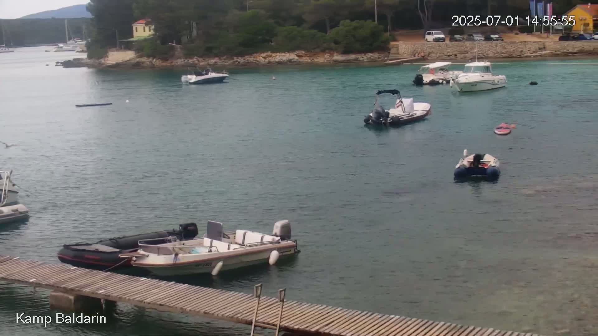 Otok Cres Island, Camp Baldarin Camping Live Cam - Punta Križa,  Mali Lošinj,  Primorje-Gorski Kotar, Croatia
