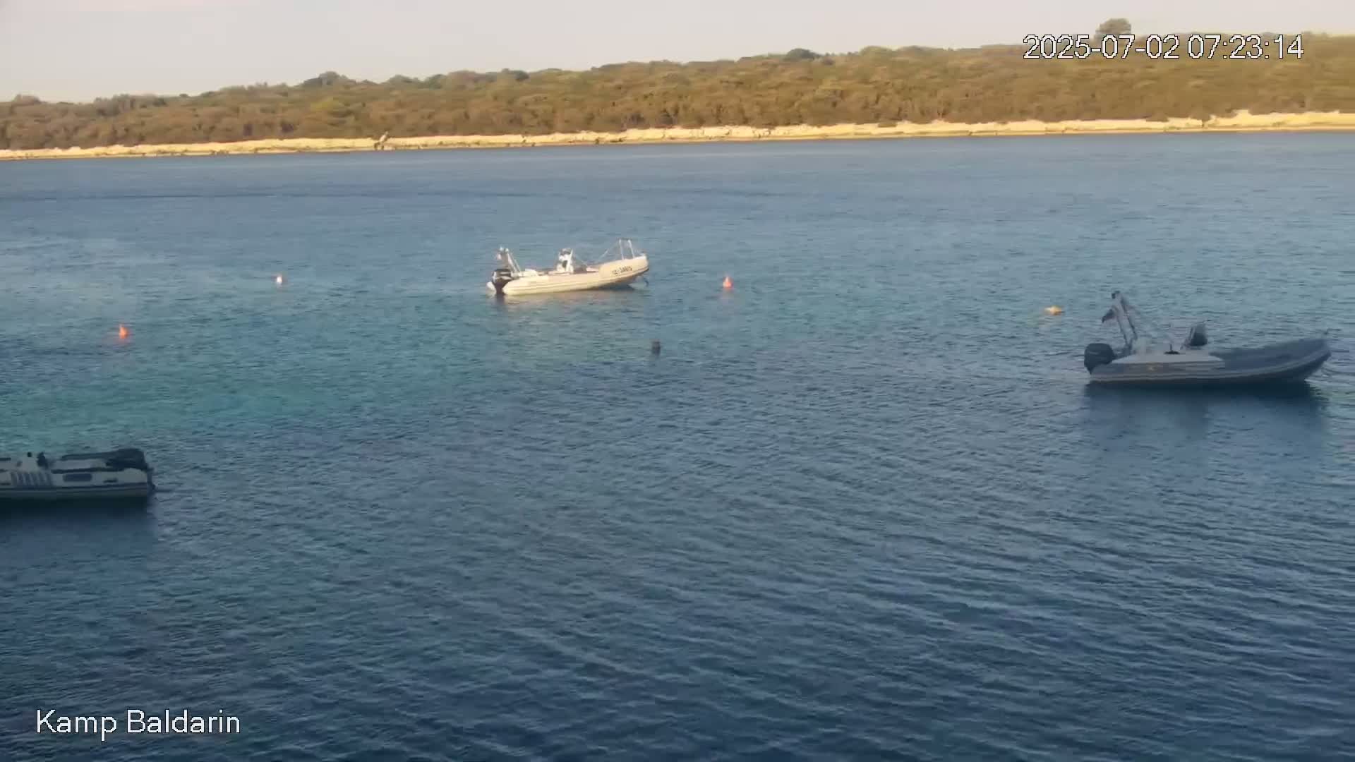 Otok Cres Island, Camp Baldarin Camping Live Cam - Punta Križa,  Mali Lošinj,  Primorje-Gorski Kotar, Croatia