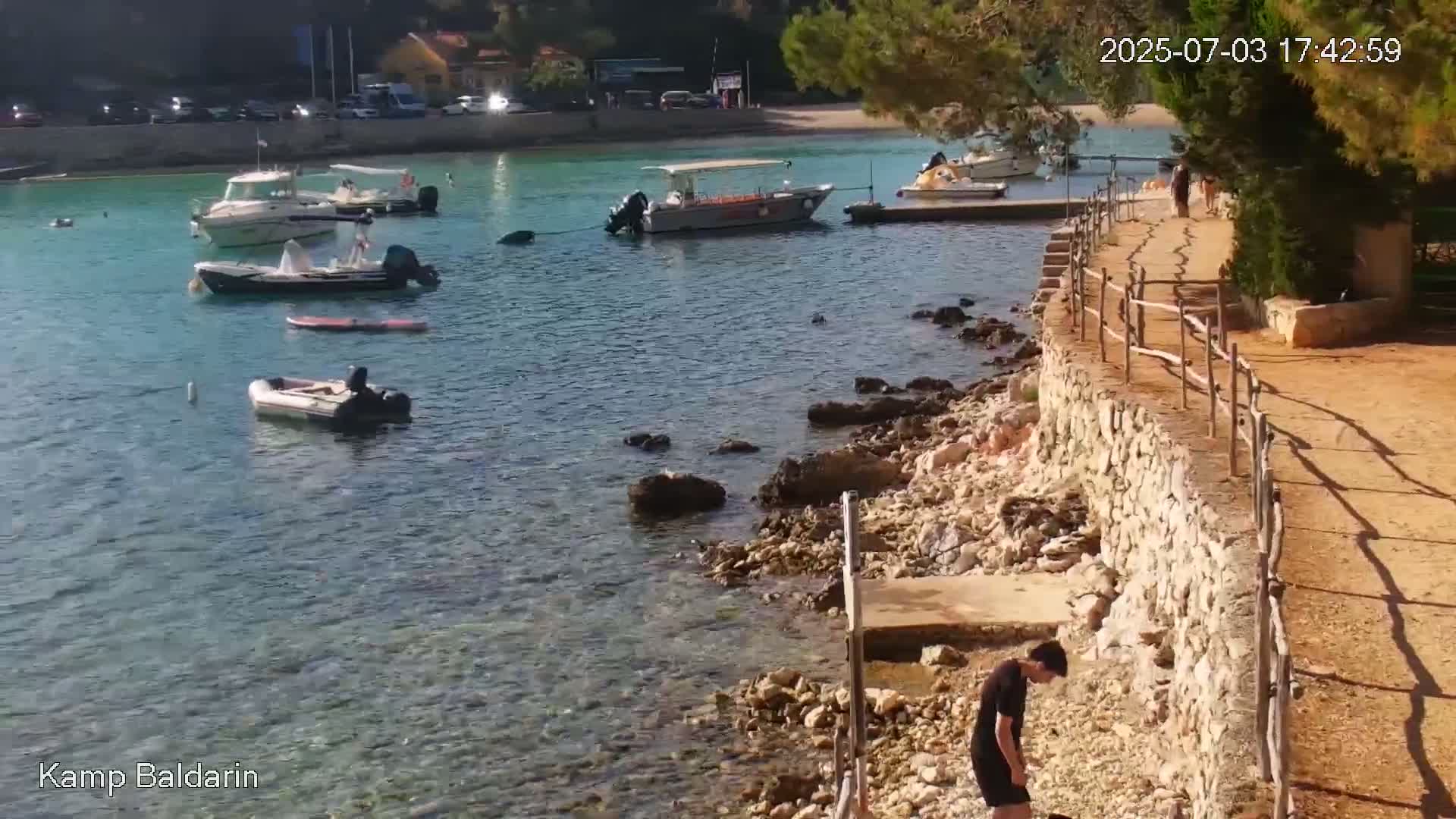 Otok Cres Island, Camp Baldarin Camping Live Cam - Punta Križa,  Mali Lošinj,  Primorje-Gorski Kotar, Croatia