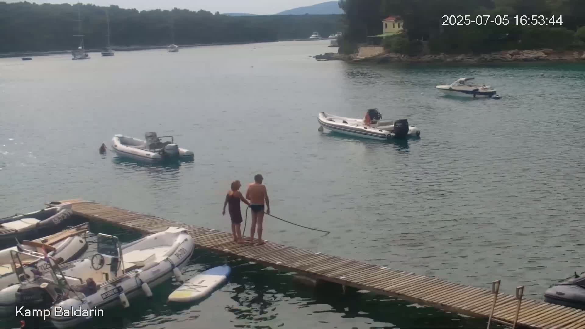 Otok Cres Island, Camp Baldarin Camping Live Cam - Punta Križa,  Mali Lošinj,  Primorje-Gorski Kotar, Croatia